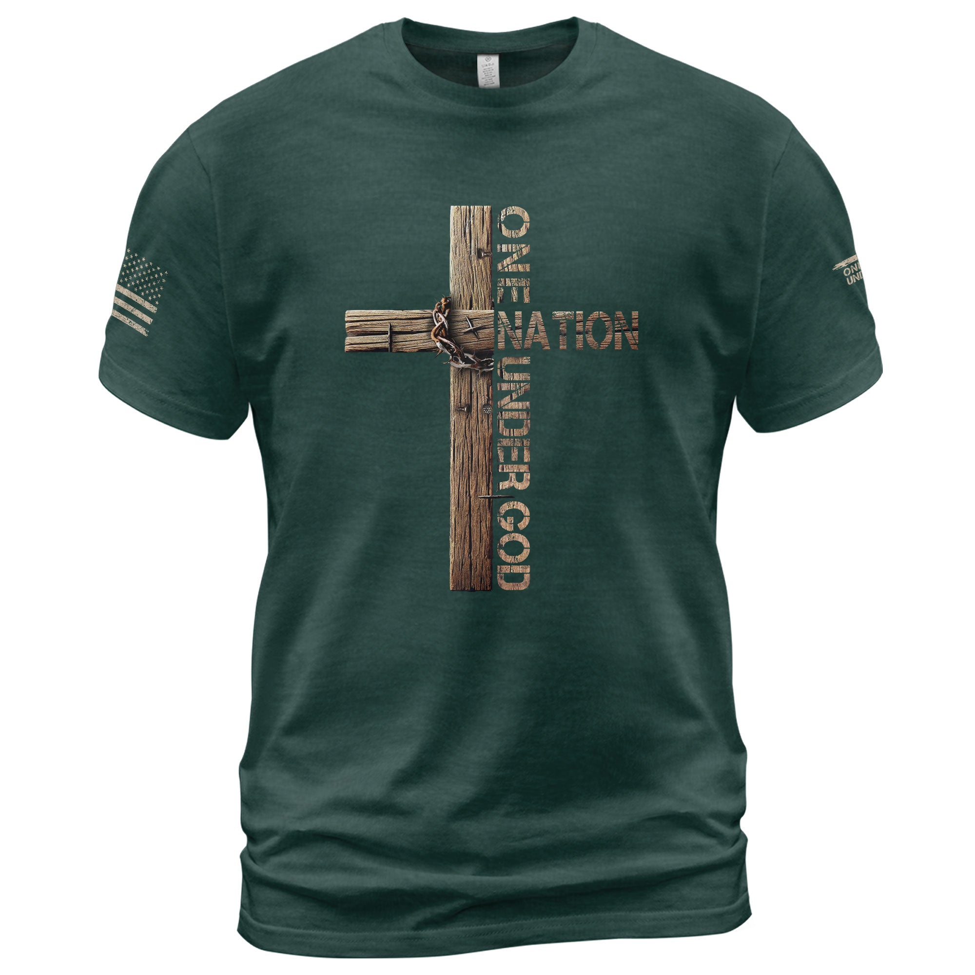 Under God We Stand - Christian Tee Shirts, Christian Shirts for Men - Rust Field Wear