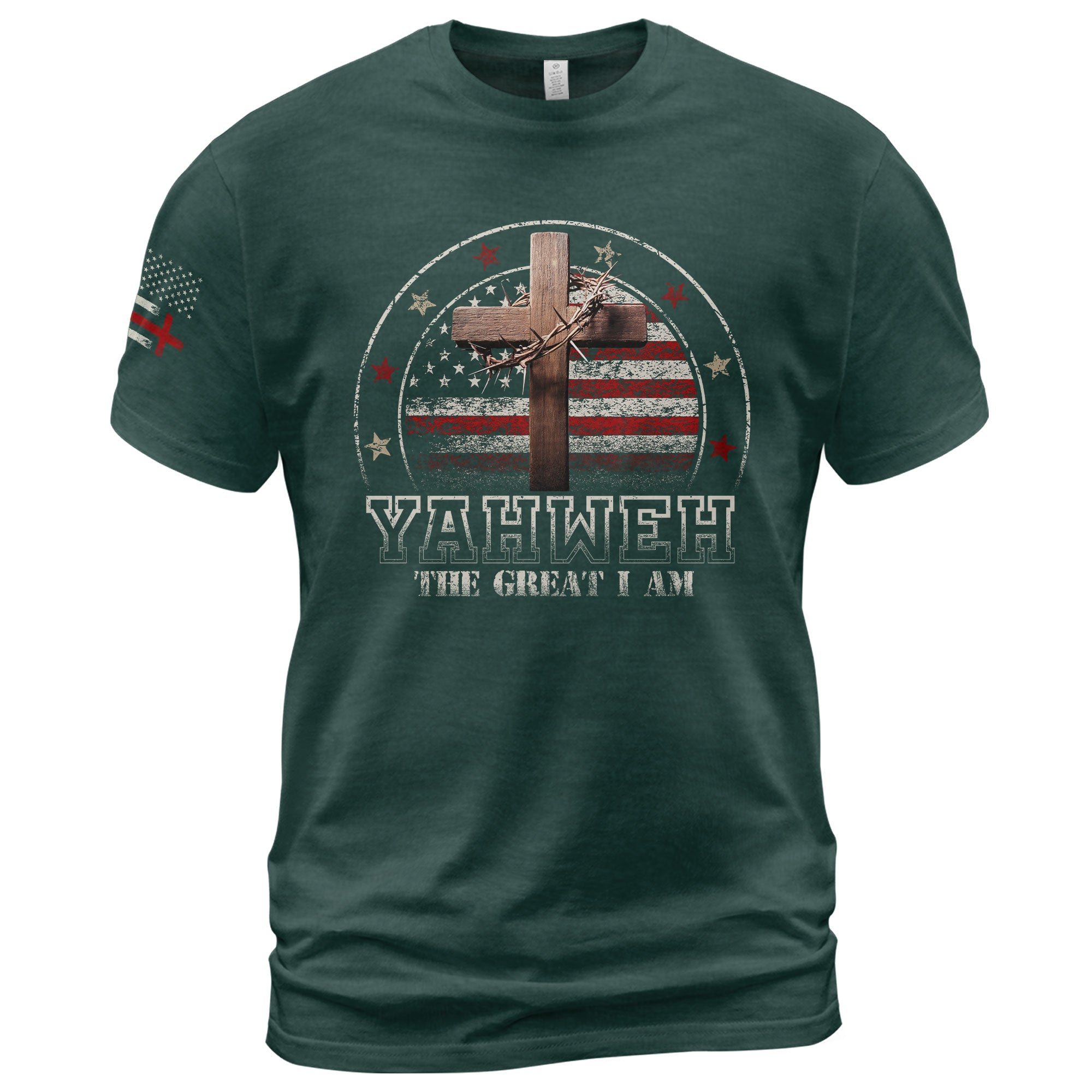 Yahweh The Great I Am, Christian Tee Shirts - Faith Shirts for Men - Rust Field Wear