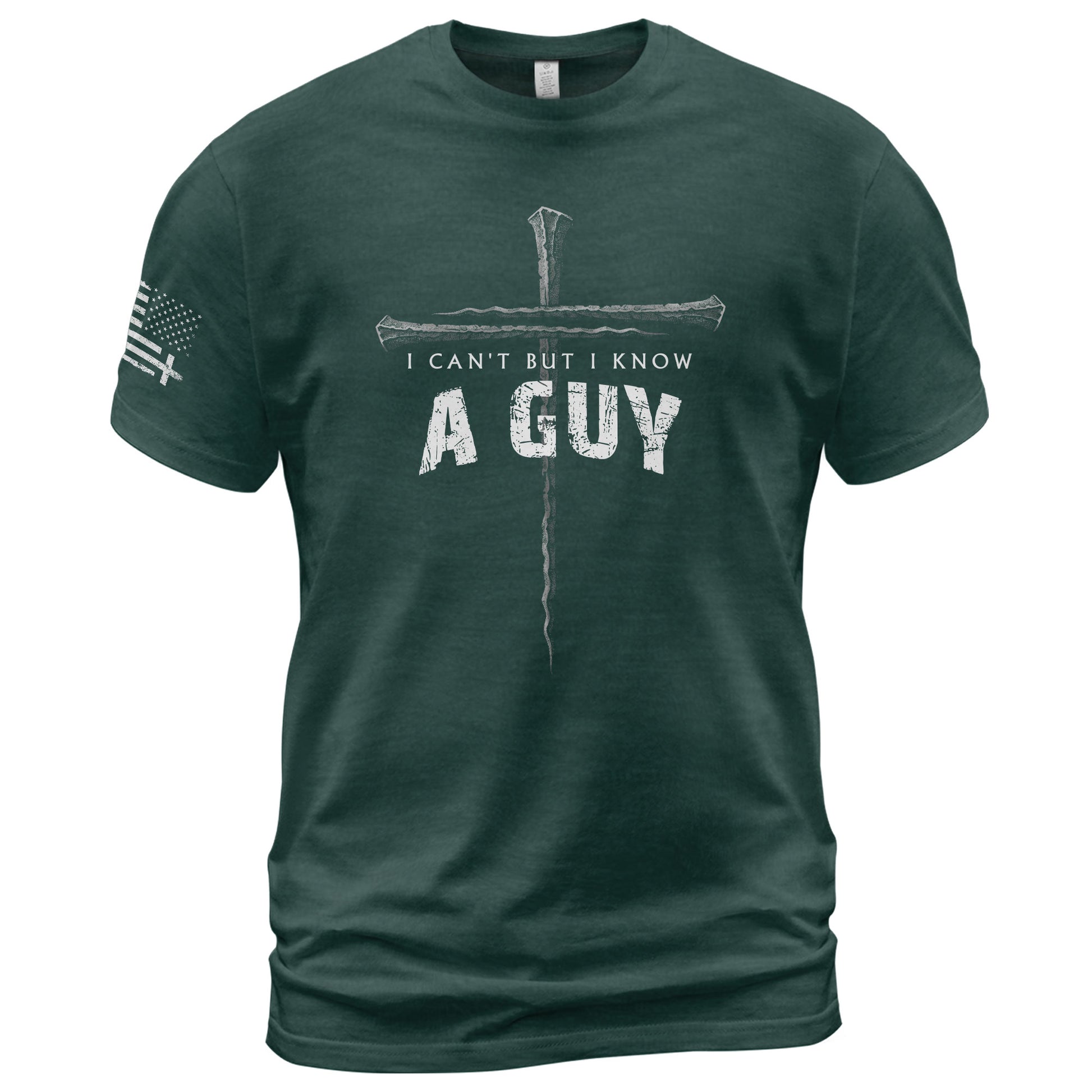 I Can’t But I Know A Guy Cross Christian, Christian Shirts for Men - Christian Tee Shirts - Rust Field Wear