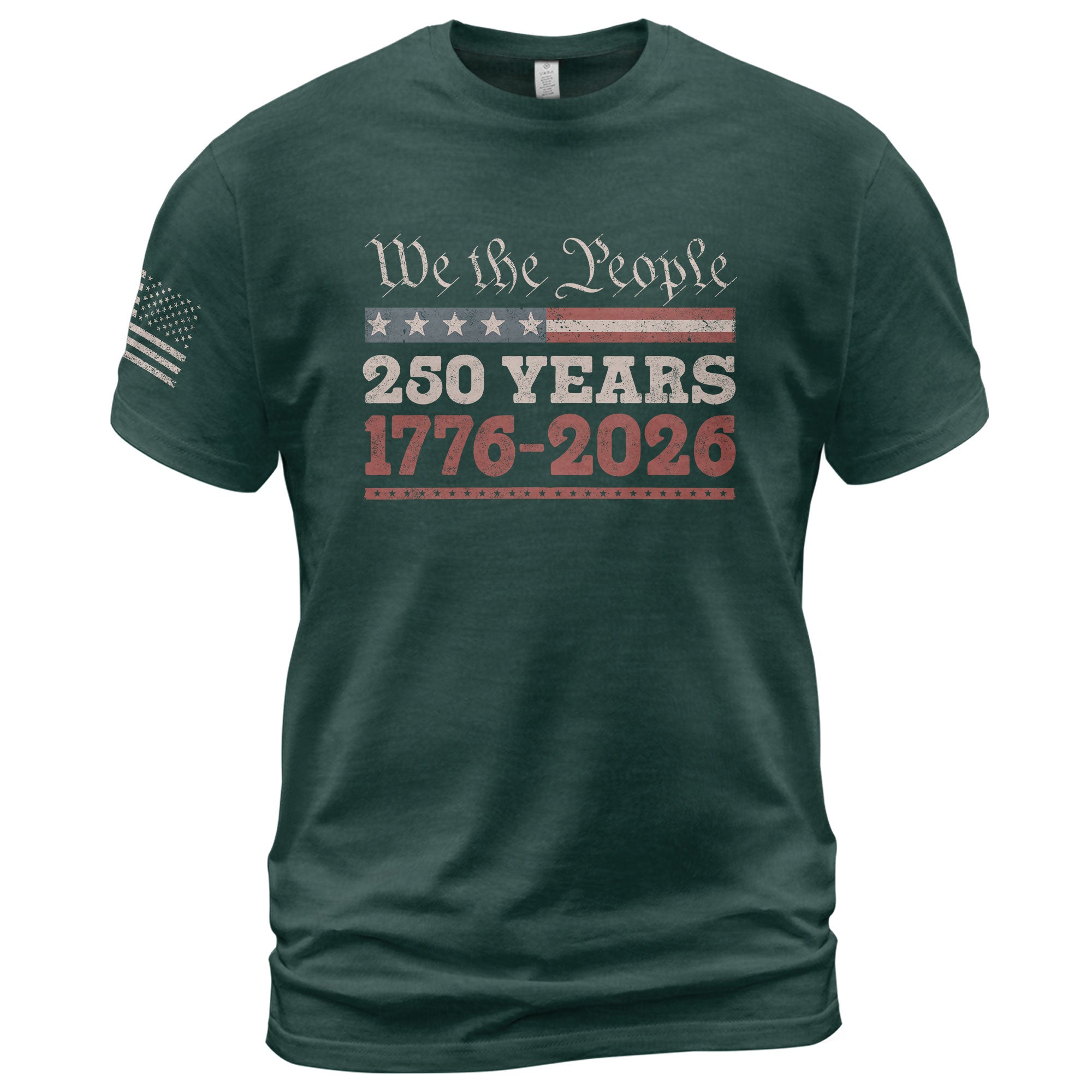 We The People 250 Years Independence Shirt – Patriotic USA 1776–2026 Tee - Rust Field Wear