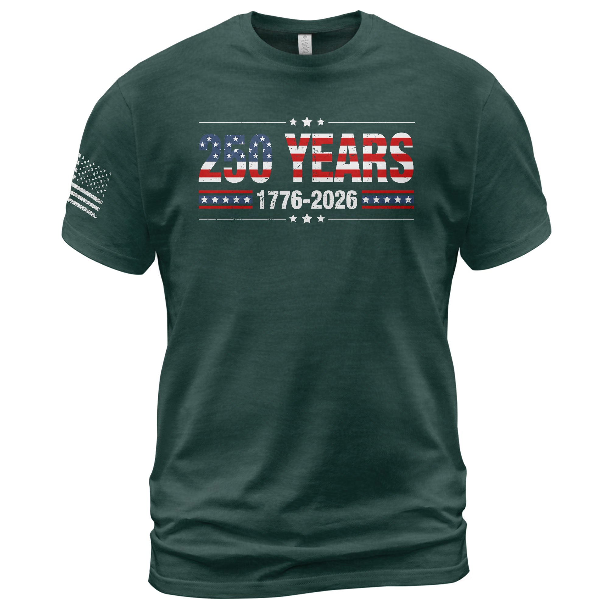 250 Years USA Independence Shirt – Classic Stars & Stripes 1776–2026 Tee - Rust Field Wear