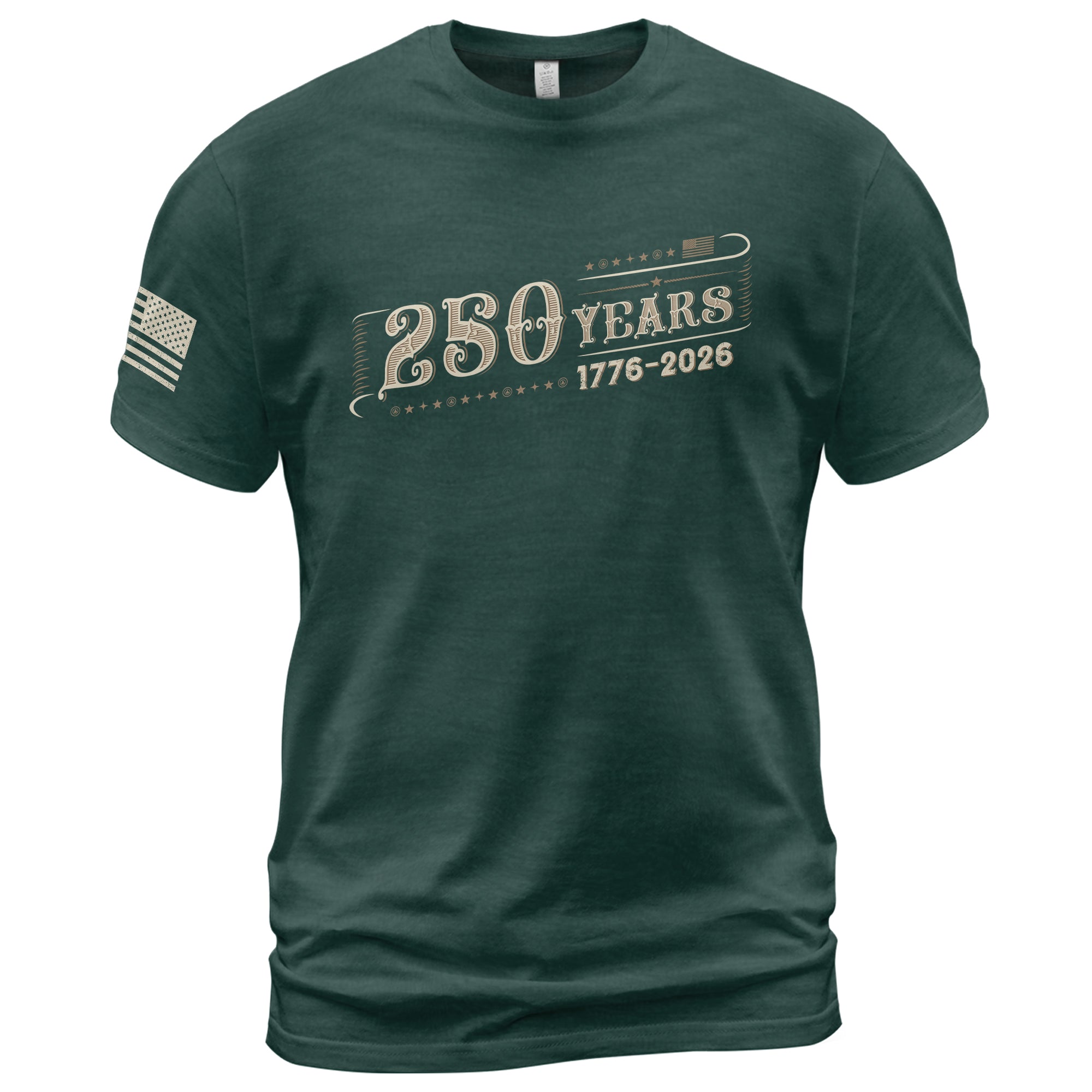 250 Years Independence Anniversary T-Shirt – 1776–2026 Vintage American Heritage Tee - Rust Field Wear