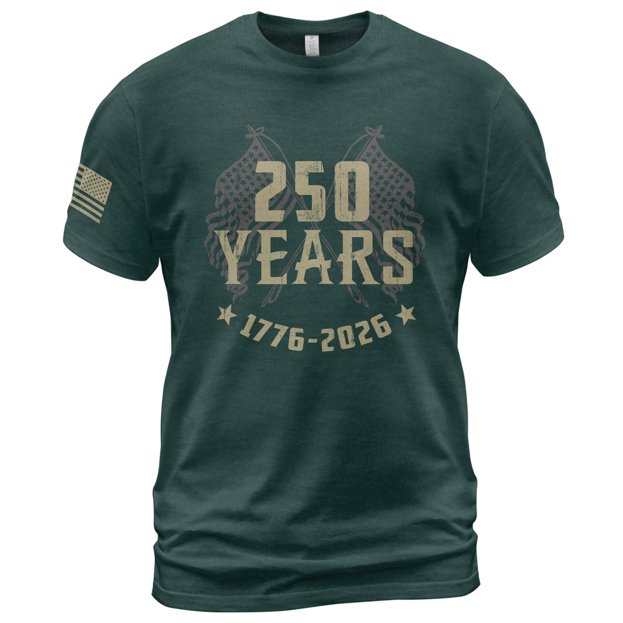 250 Years American Legacy T-Shirt – 1776–2026 Patriotic Eagle Graphic Tee - Rust Field Wear