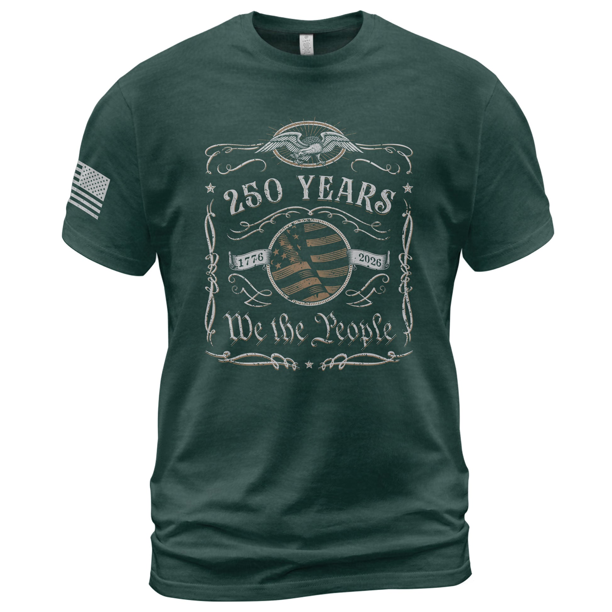 250 Years American Heritage Shirt – Vintage USA Independence Tee 1776–2026 - Rust Field Wear