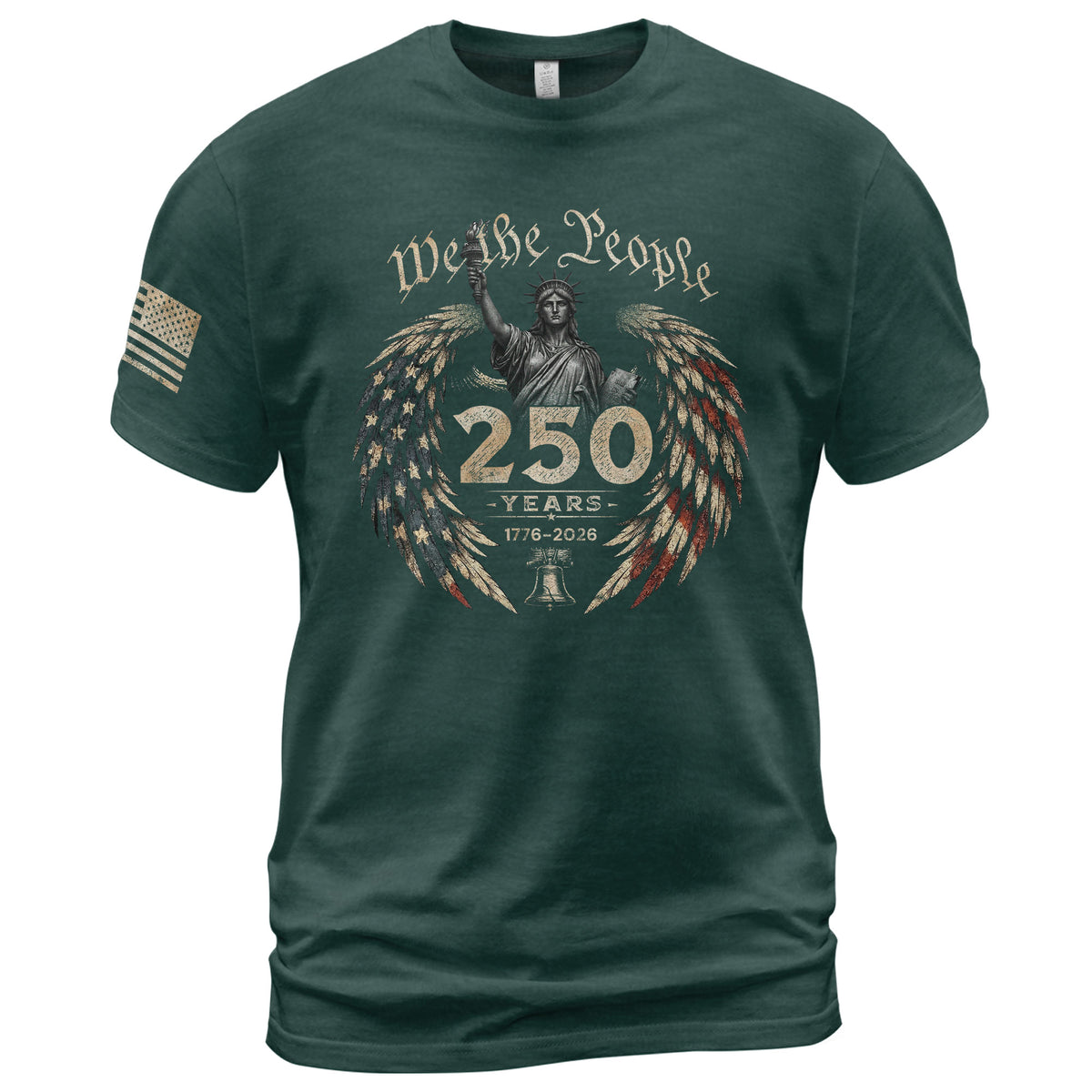 USA 250th Anniversary Shirt 1776-2026 We The People Statue of Liberty Patriotic for Men - Rust Field Wear