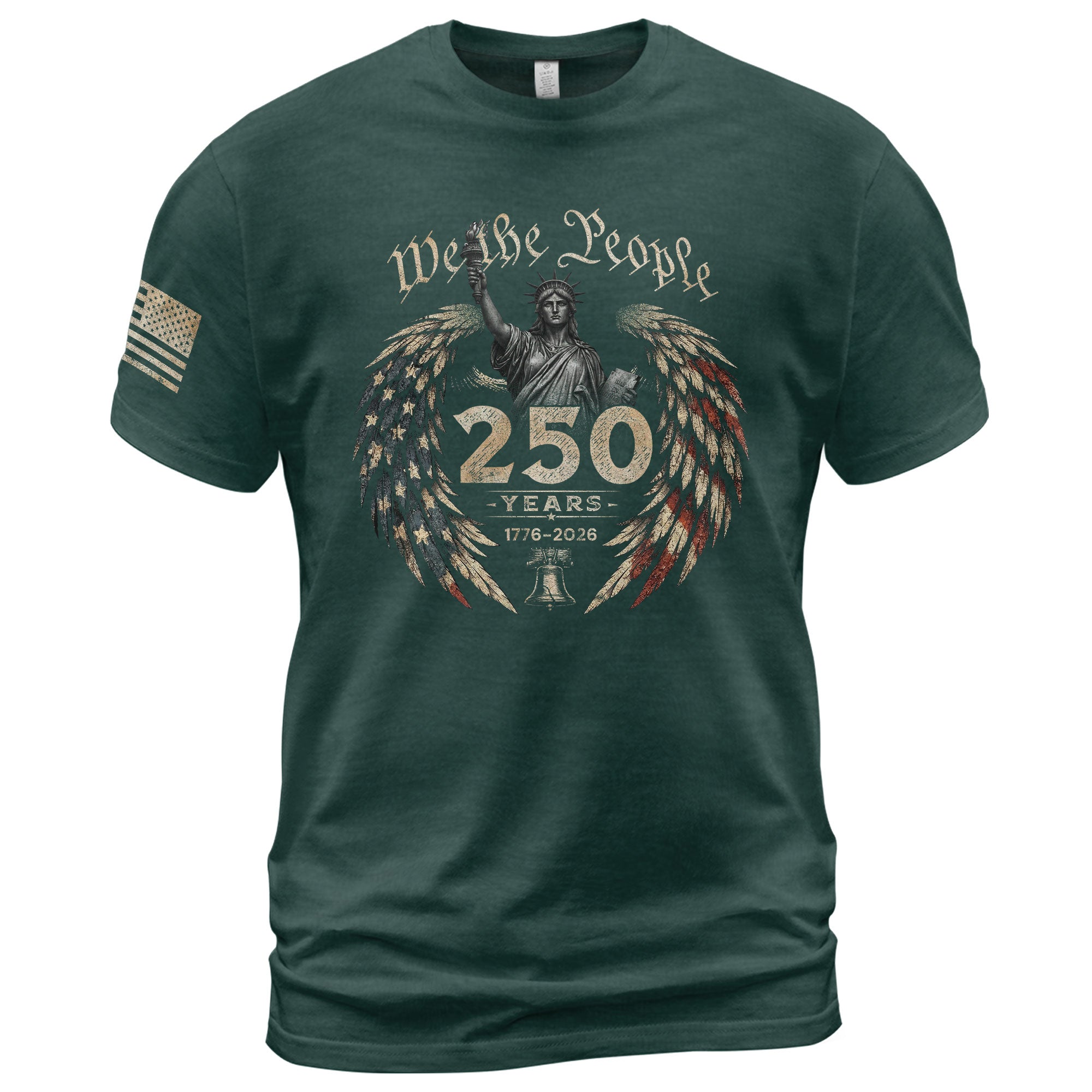USA 250th Anniversary Shirt 1776-2026 We The People Statue of Liberty Patriotic for Men - Rust Field Wear