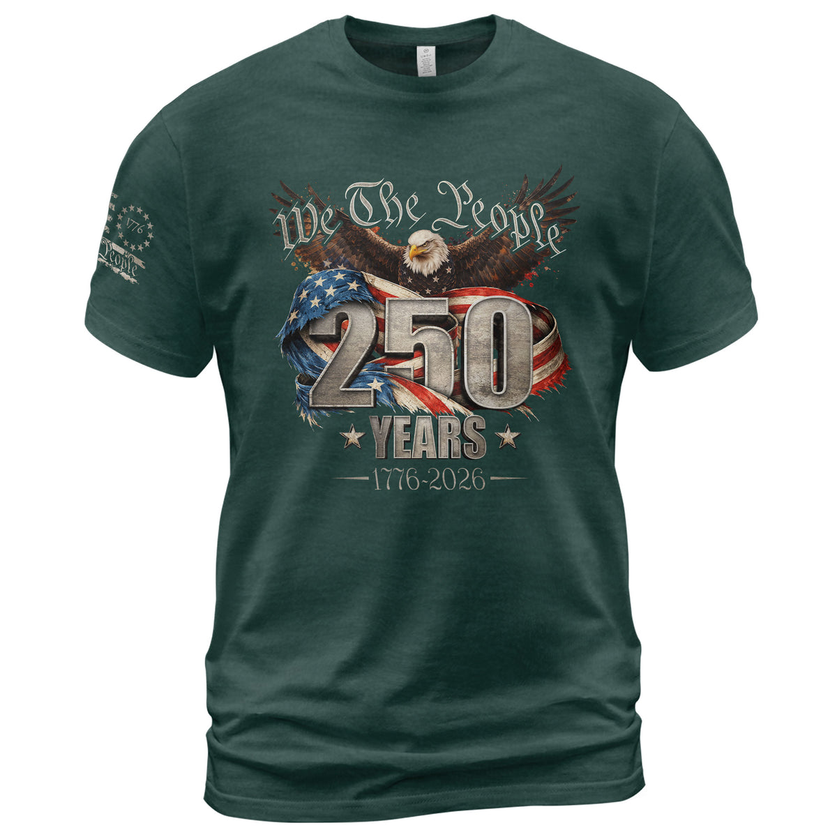 USA 250th Anniversary Shirt 1776-2026 We The People Eagle Patriotic America - Rust Field Wear