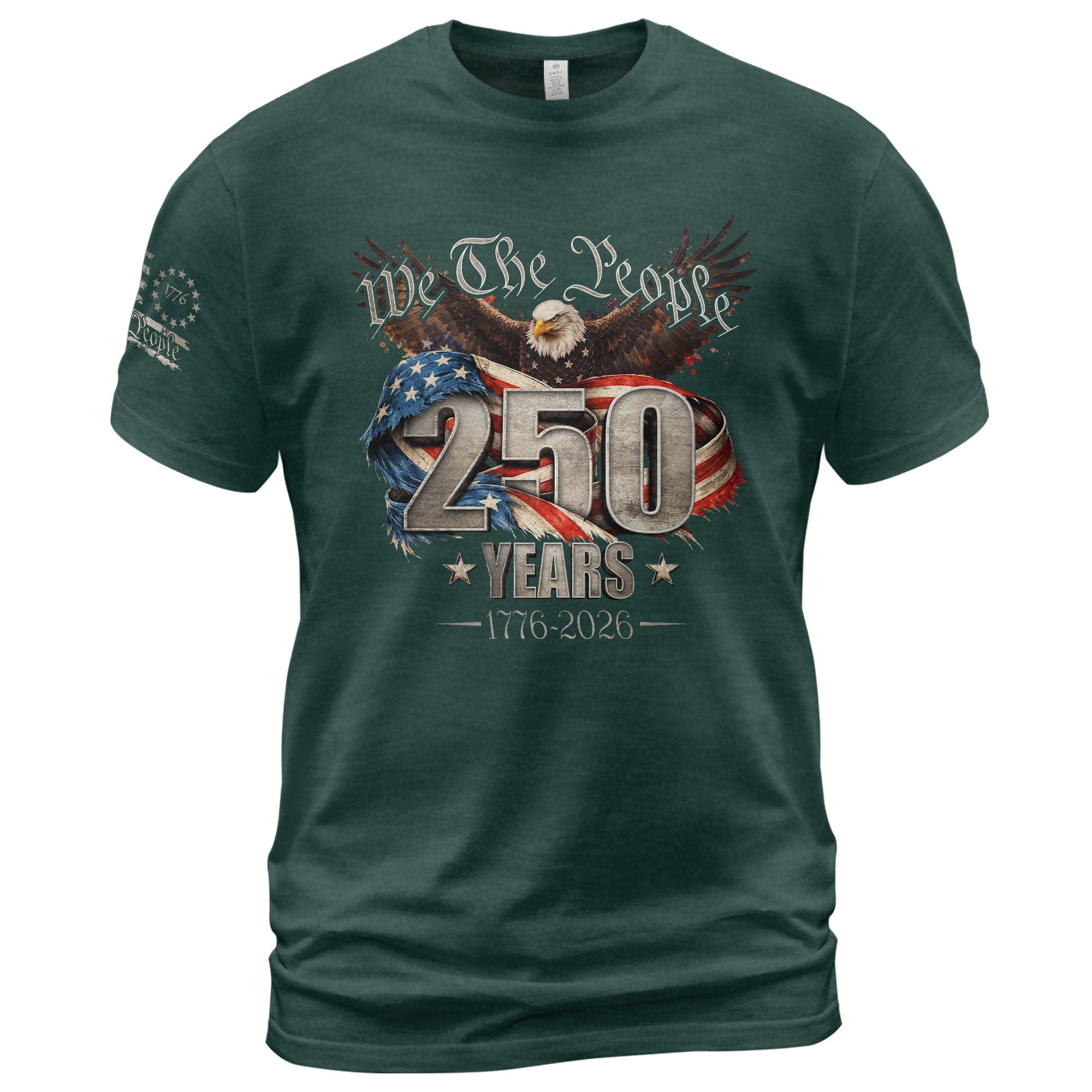 USA 250th Anniversary Shirt 1776-2026 We The People Eagle Patriotic America - Rust Field Wear
