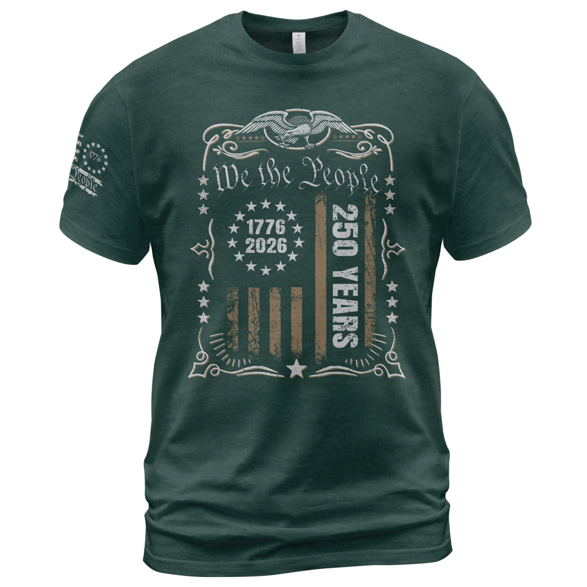 USA 250th Anniversary Shirt 1776-2026 We The People Patriotic Heritage American - Rust Field Wear