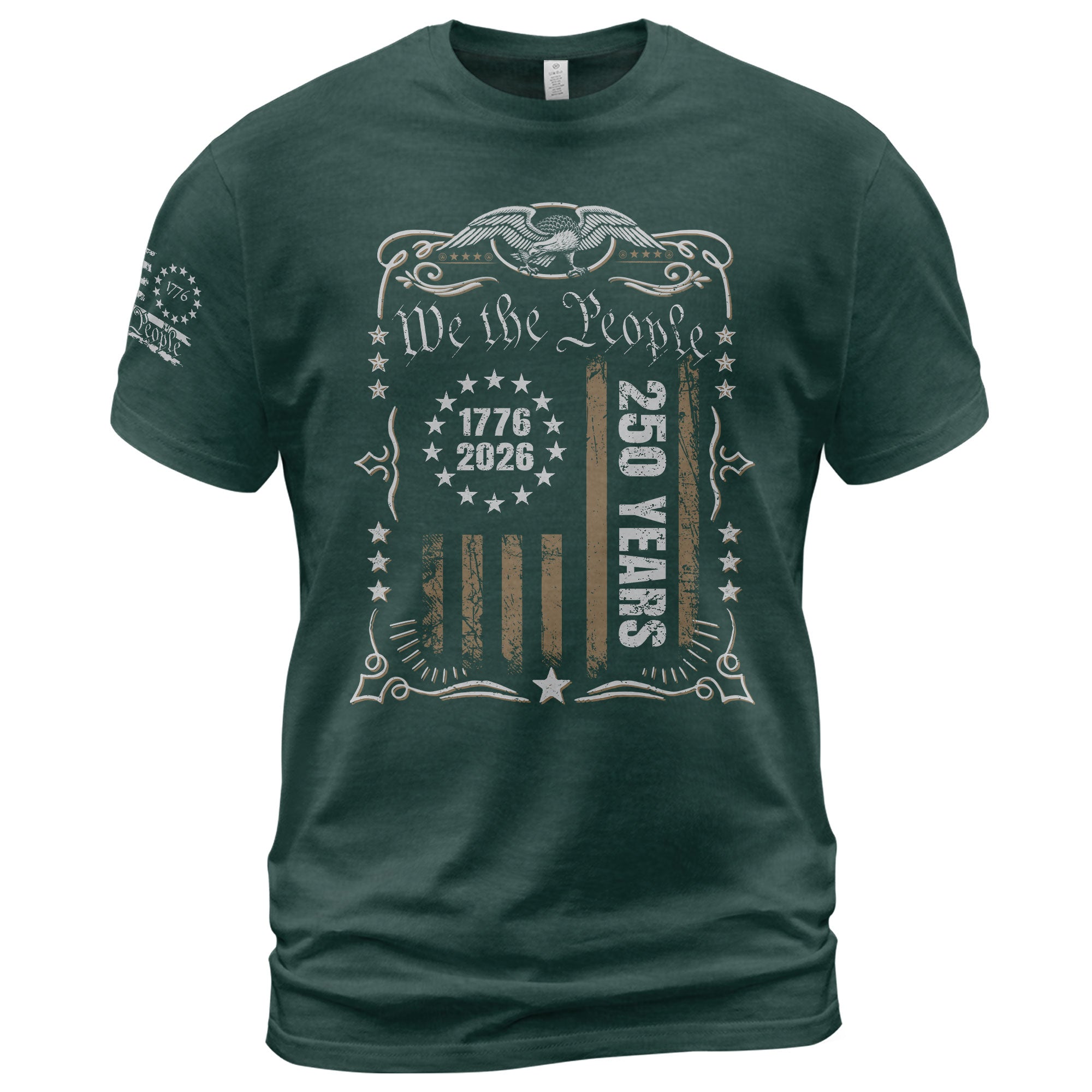 USA 250th Anniversary Shirt 1776-2026 We The People Patriotic Heritage American - Rust Field Wear