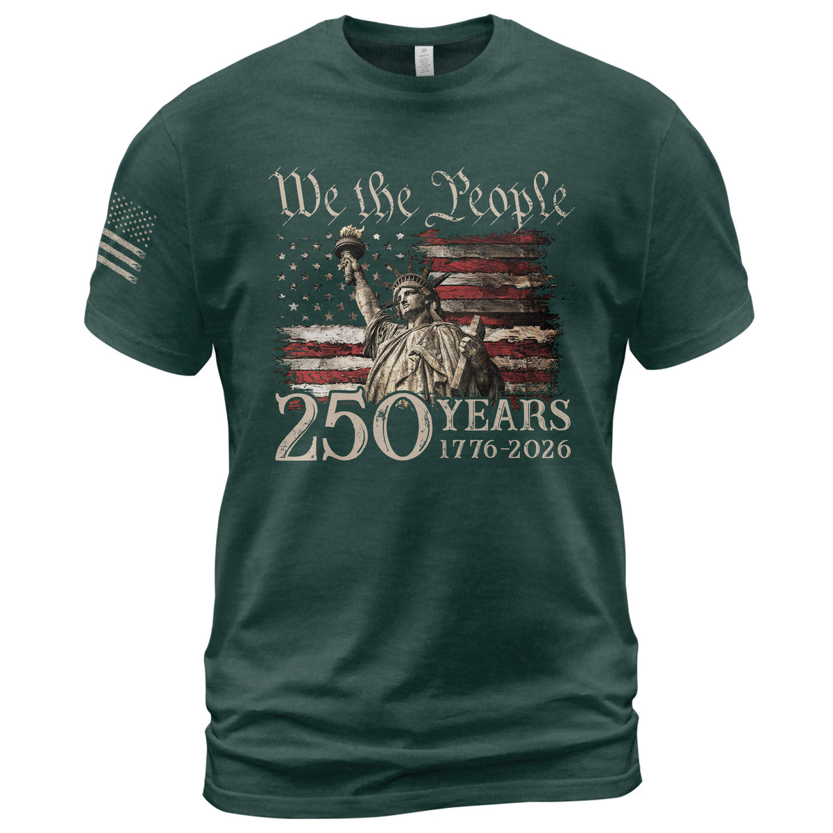 Vintage USA 250th Anniversary Shirt 1776-2026 Statue of Liberty Patriotic - Rust Field Wear