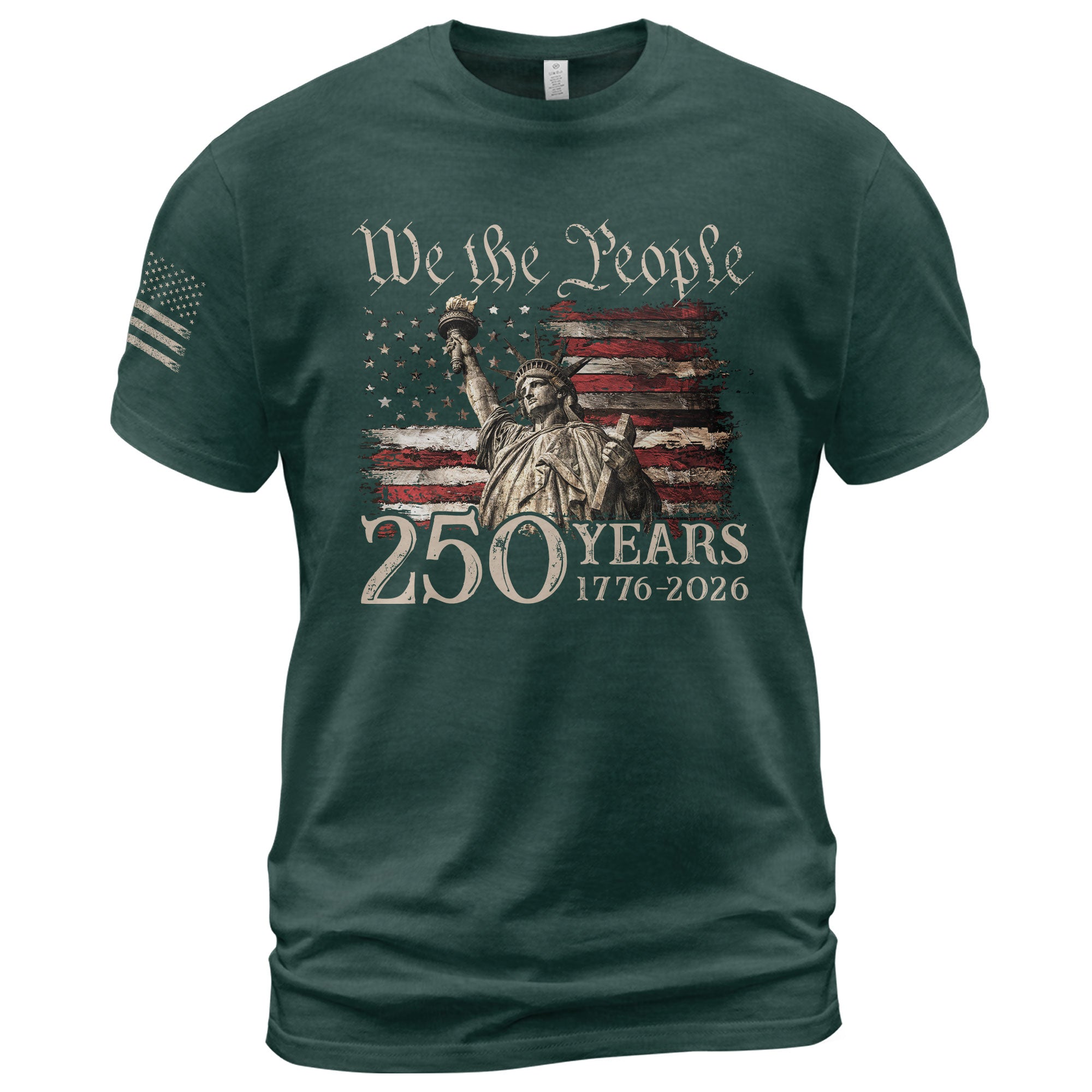 Vintage USA 250th Anniversary Shirt 1776-2026 Statue of Liberty Patriotic - Rust Field Wear