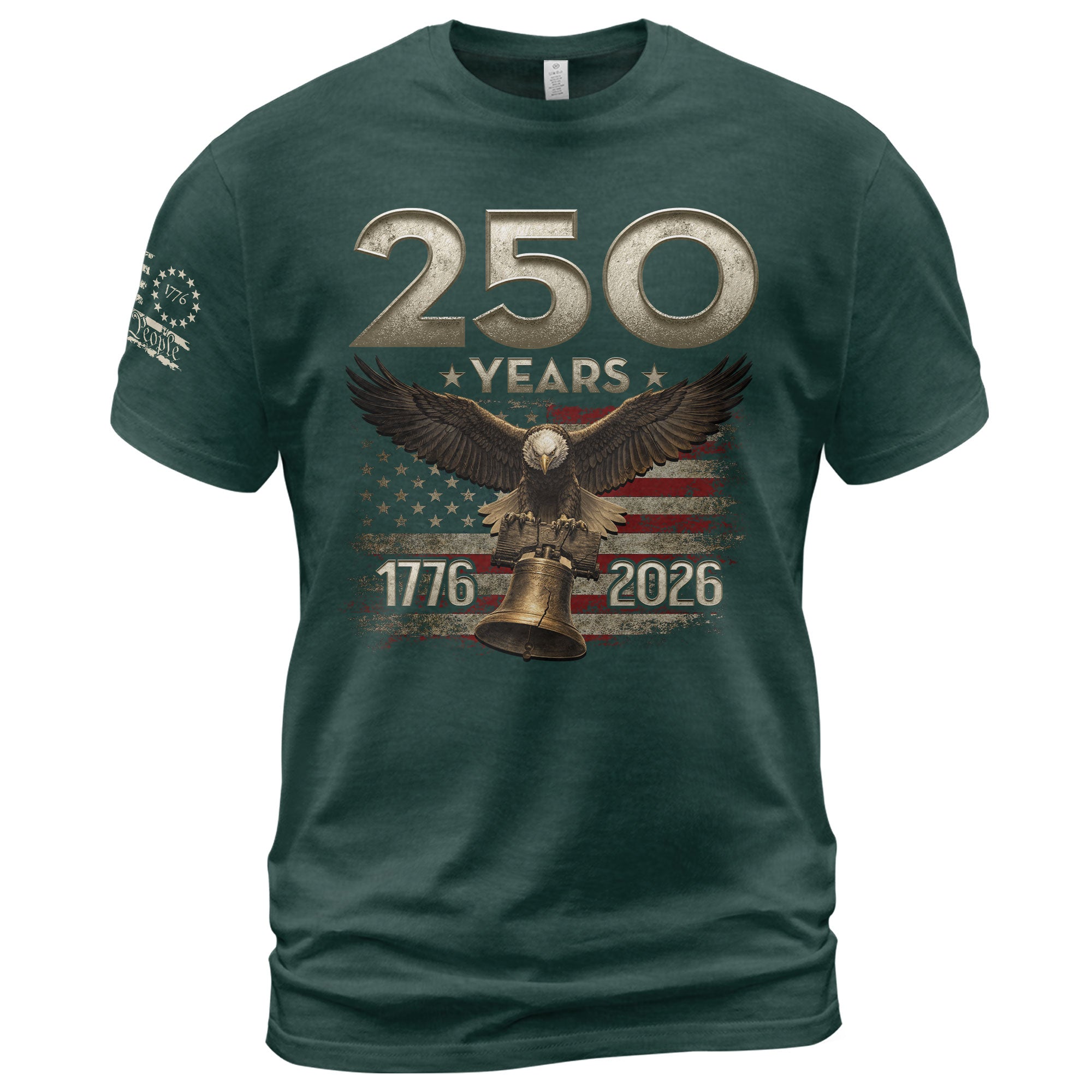 USA 250th Anniversary Shirt 1776-2026 Independence Eagle Liberty Bell Patriotic - Rust Field Wear