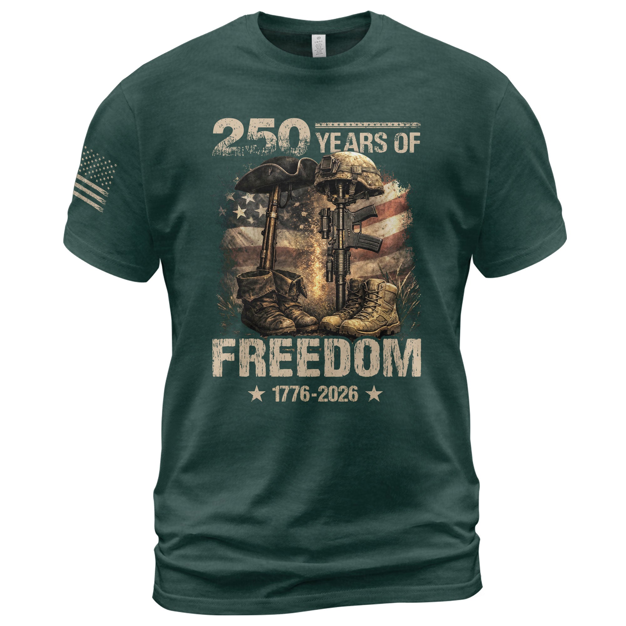 Honoring Past & Present – 250 Years America Anniversary Shirt - Rust Field Wear