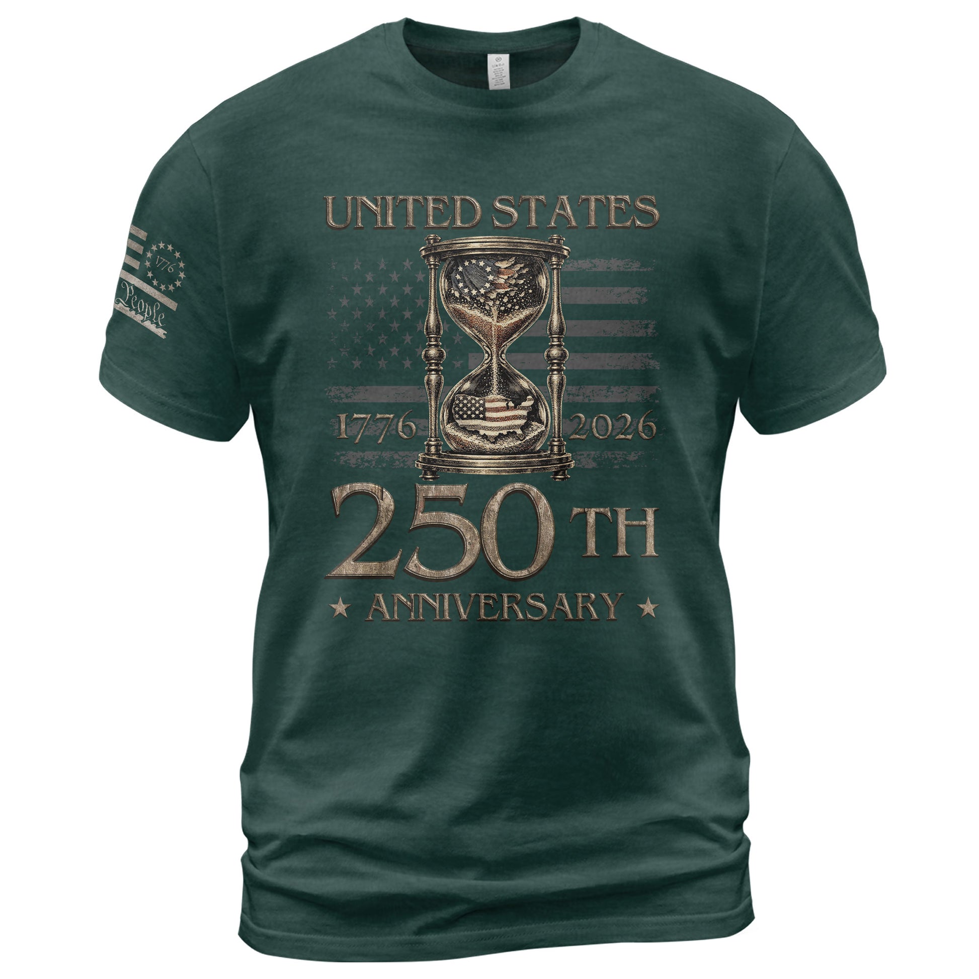 United States 250th Anniversary Shirt – Past, Present & Time-Honored Freedom - Rust Field Wear