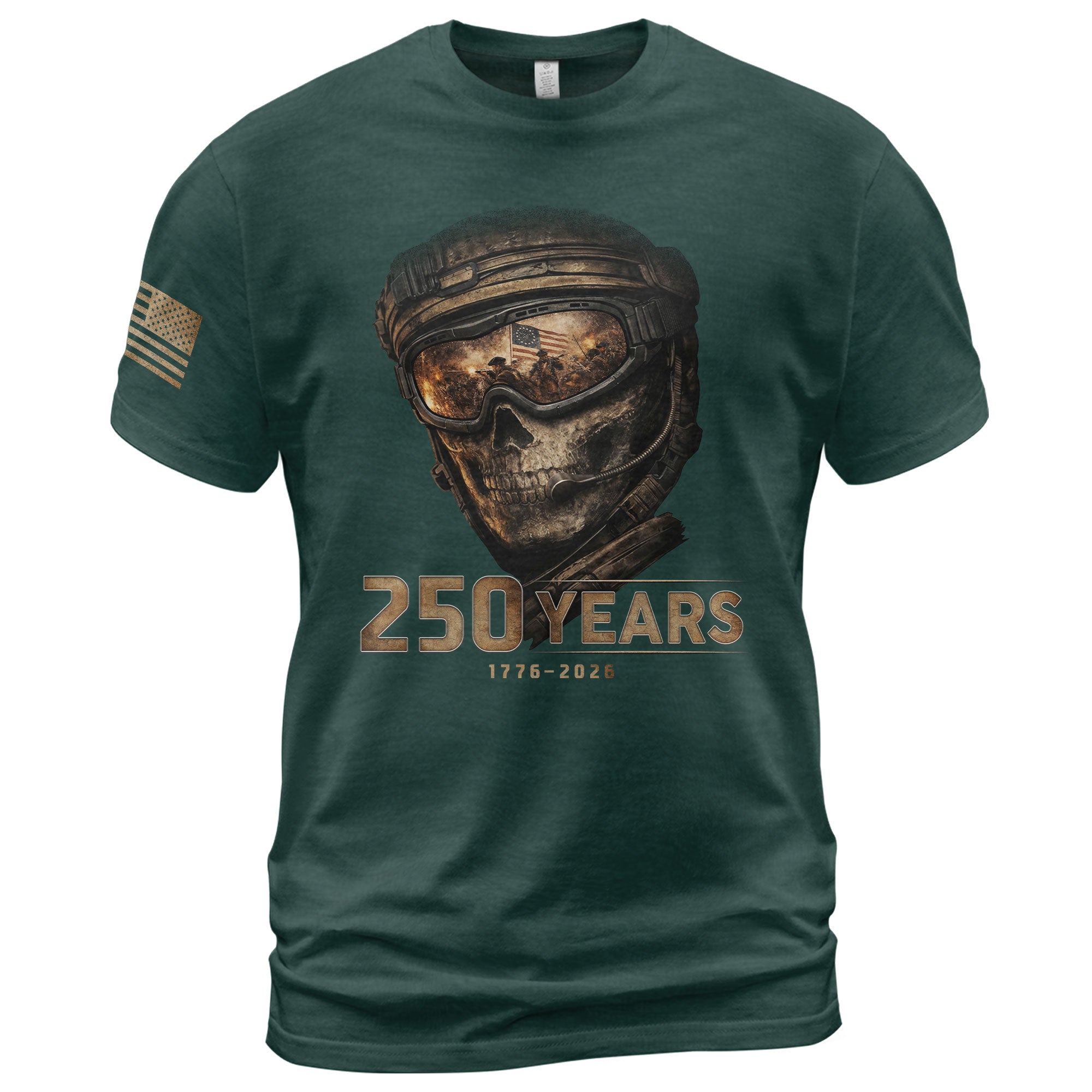 USA 250th Anniversary 250 Years Shirt 1776-2026 Past and Present Freedom Patriotic - Rust Field Wear