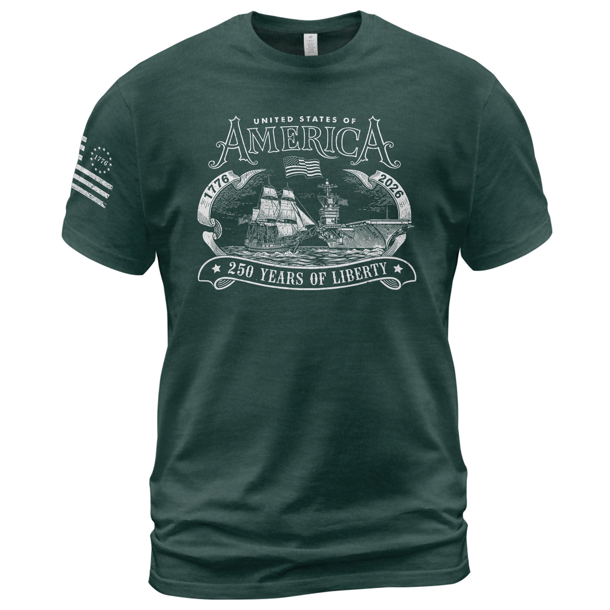 United States 250th Anniversary Patriotic Independence Shirt 1776–2026 - Rust Field Wear