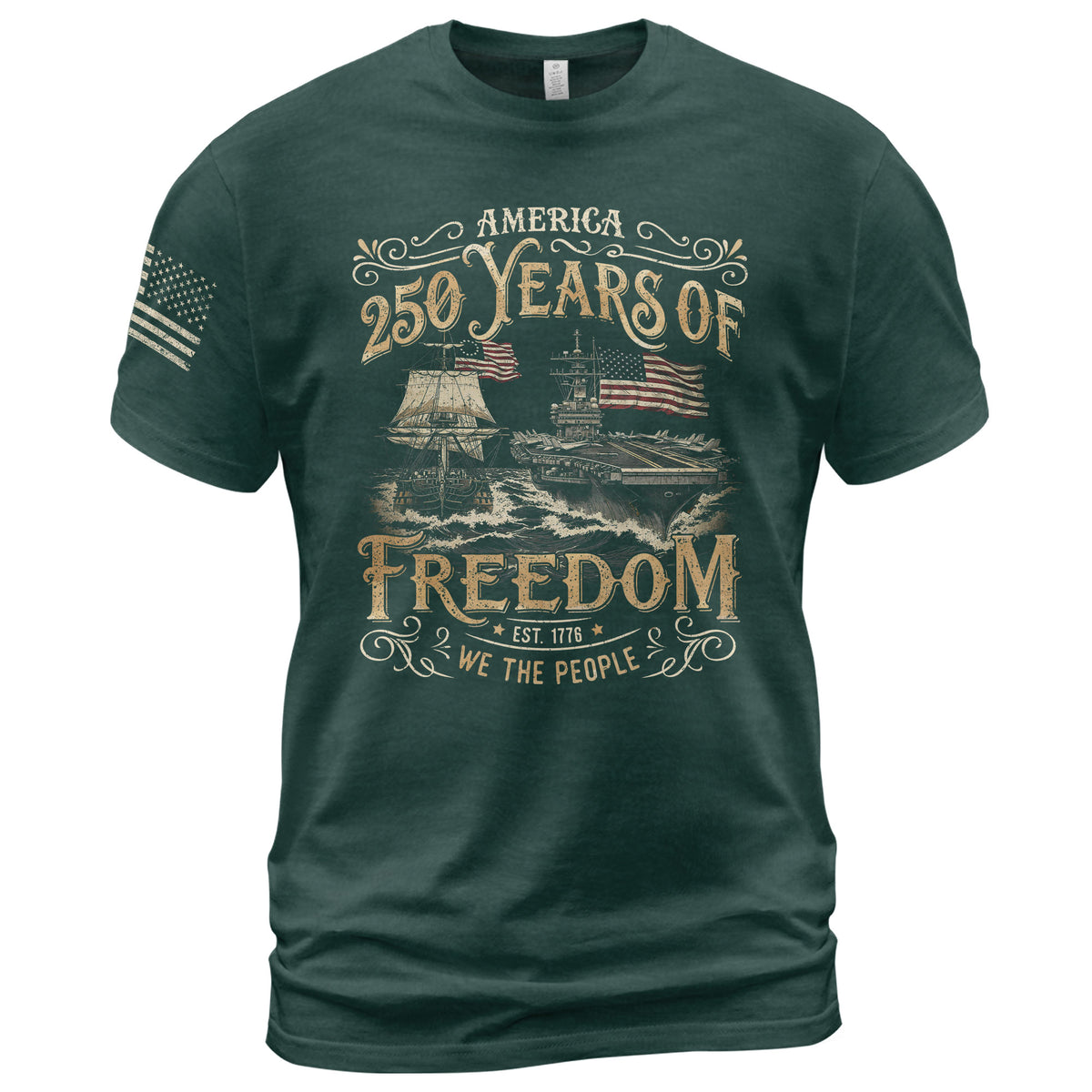 1776–2026 American Freedom Celebration 250th Anniversary Shirt - Rust Field Wear