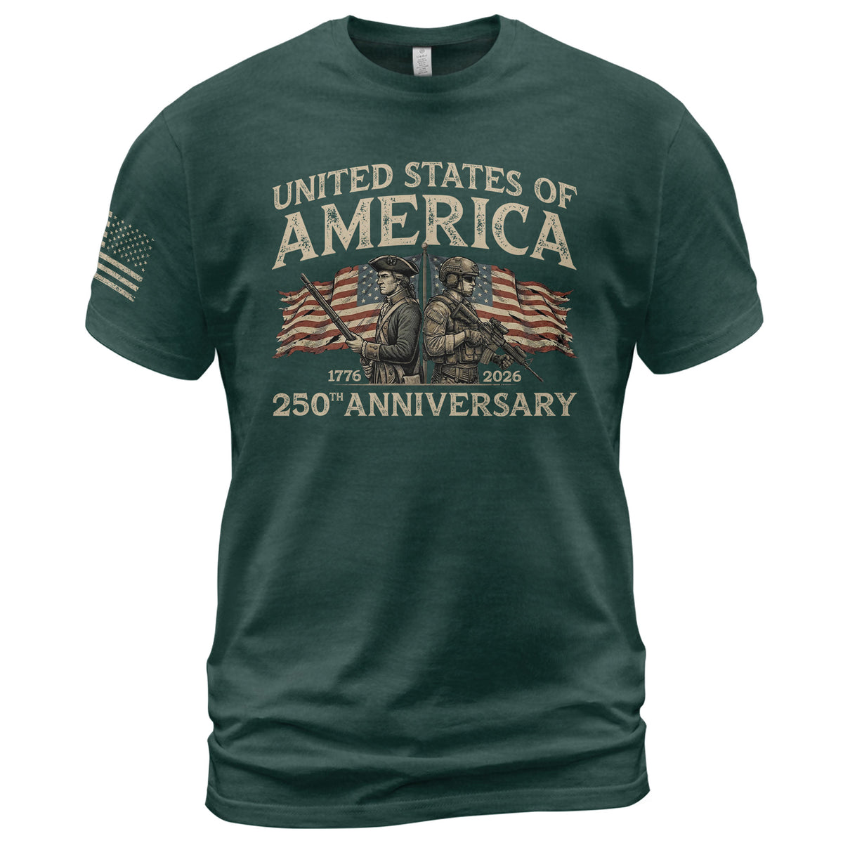 America 1776–2026 250 Years Anniversary Shirt, Legacy of Freedom - Rust Field Wear