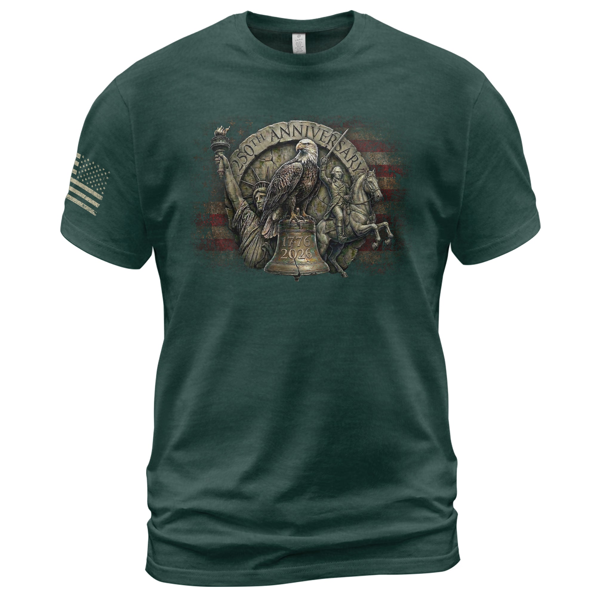 USA 250th Anniversary Eagle Shirt 1776–2026 Patriotic Freedom Heritage Tee - Rust Field Wear