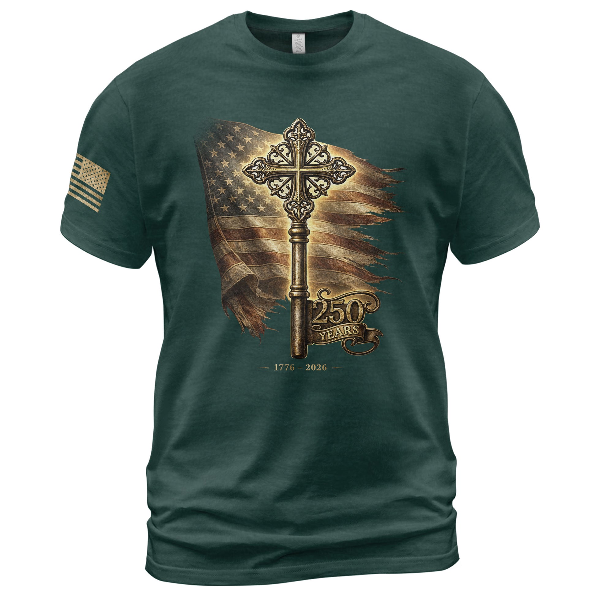 USA 250 Years Freedom Key Shirt 1776–2026 Independence Heritage Shirt - Rust Field Wear