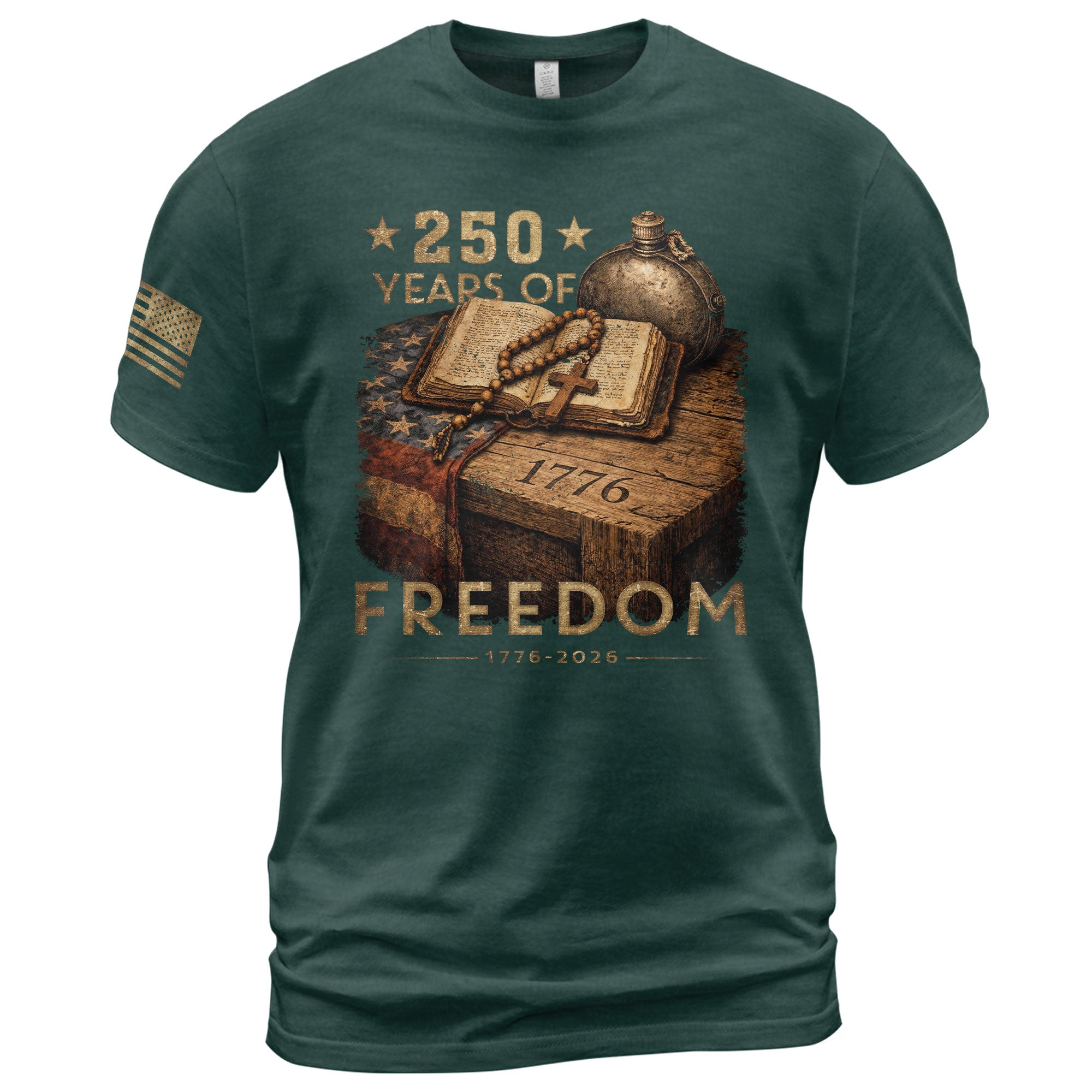 USA 1776–2026 Freedom Heritage Shirt American 250 Year Celebration Shirt - Rust Field Wear
