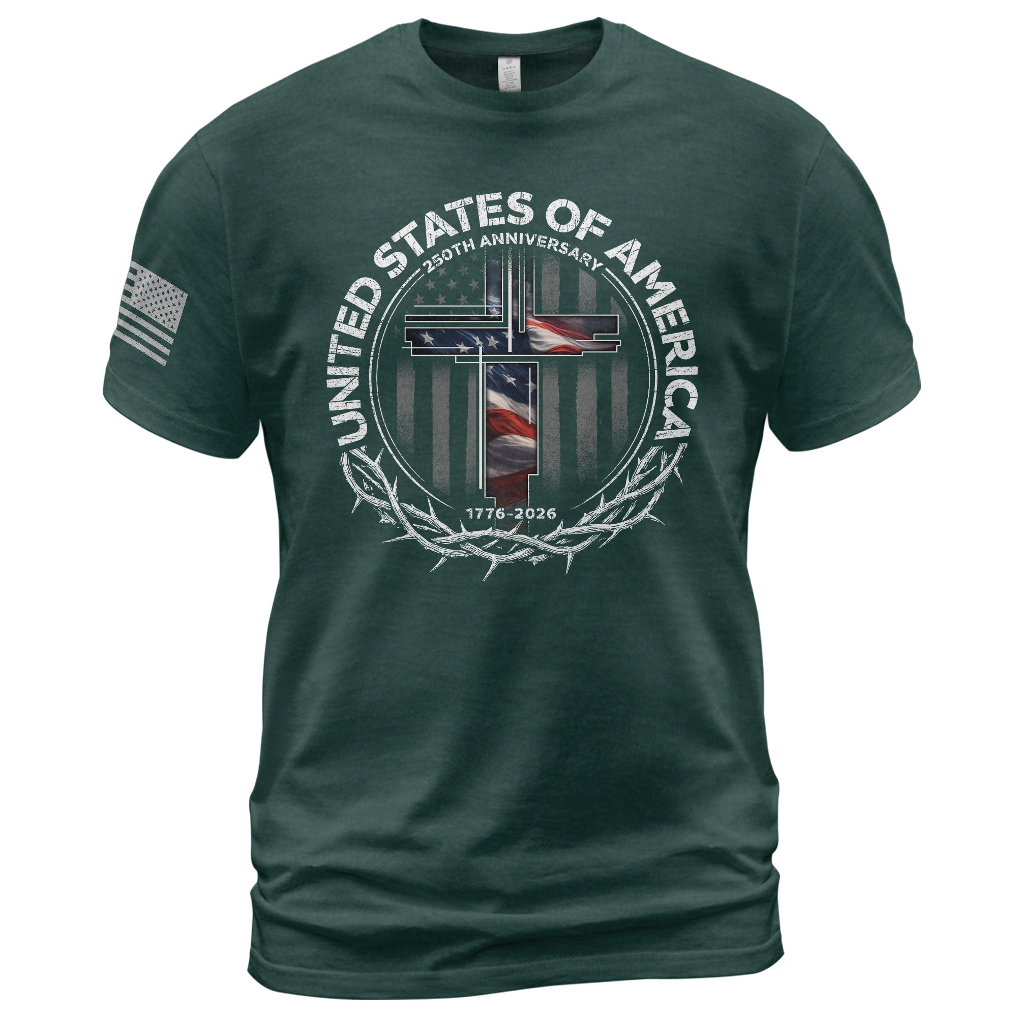 Christian USA 250th Anniversary Shirt 1776–2026 Faith & Freedom Legacy - Rust Field Wear