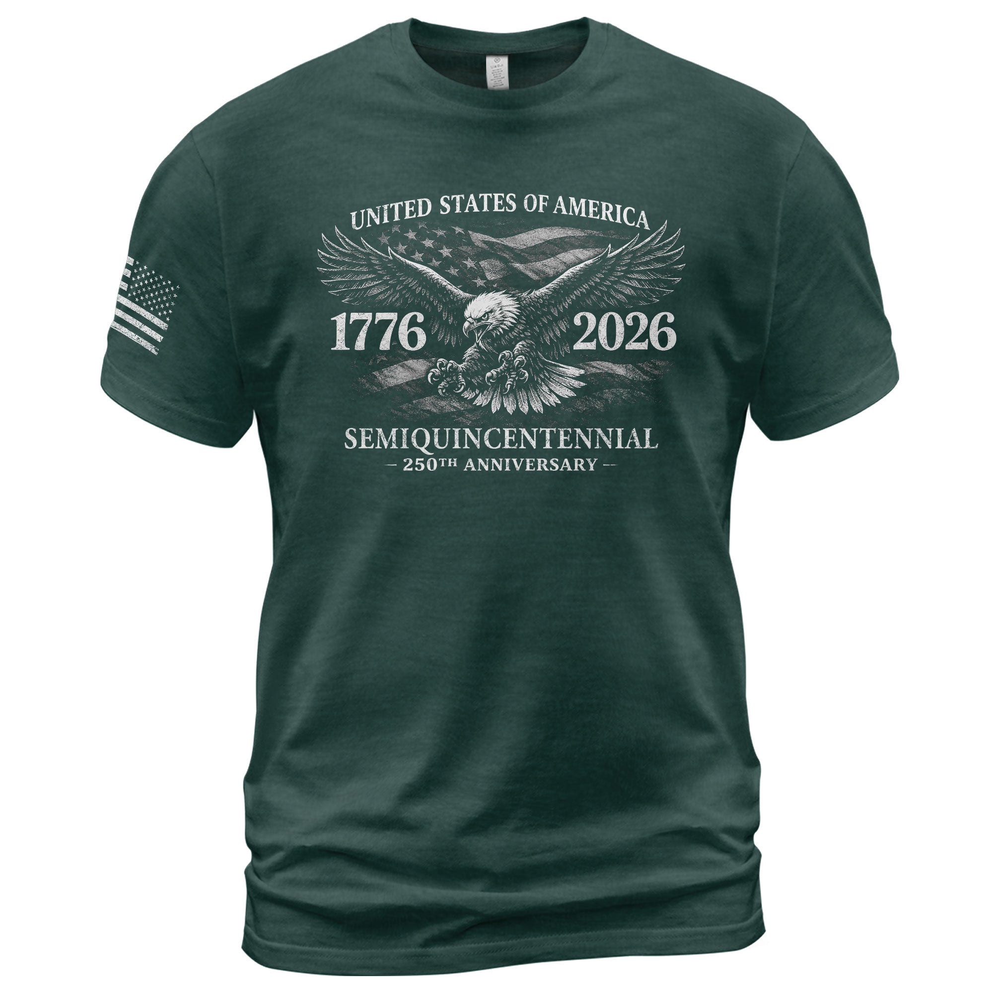 USA 250 Years American Pride Shirt 1776-2026 Eagle USA Patriotic - Rust Field Wear