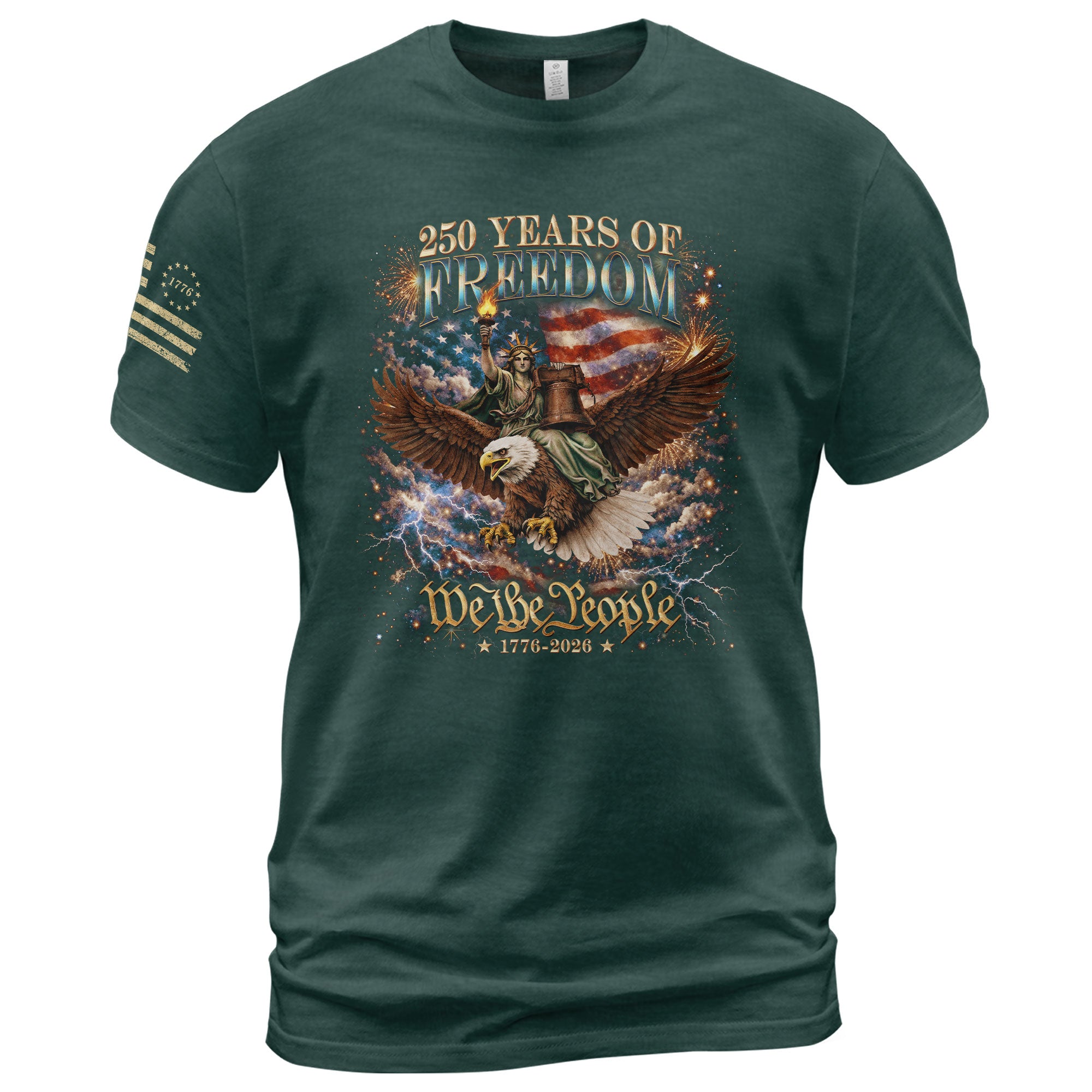 250 Years Of Freedom Shirt - 1776-2026 We The People 250th Anniversary USA Shirt & Merchandise Bootleg Tee - Rust Field Wear