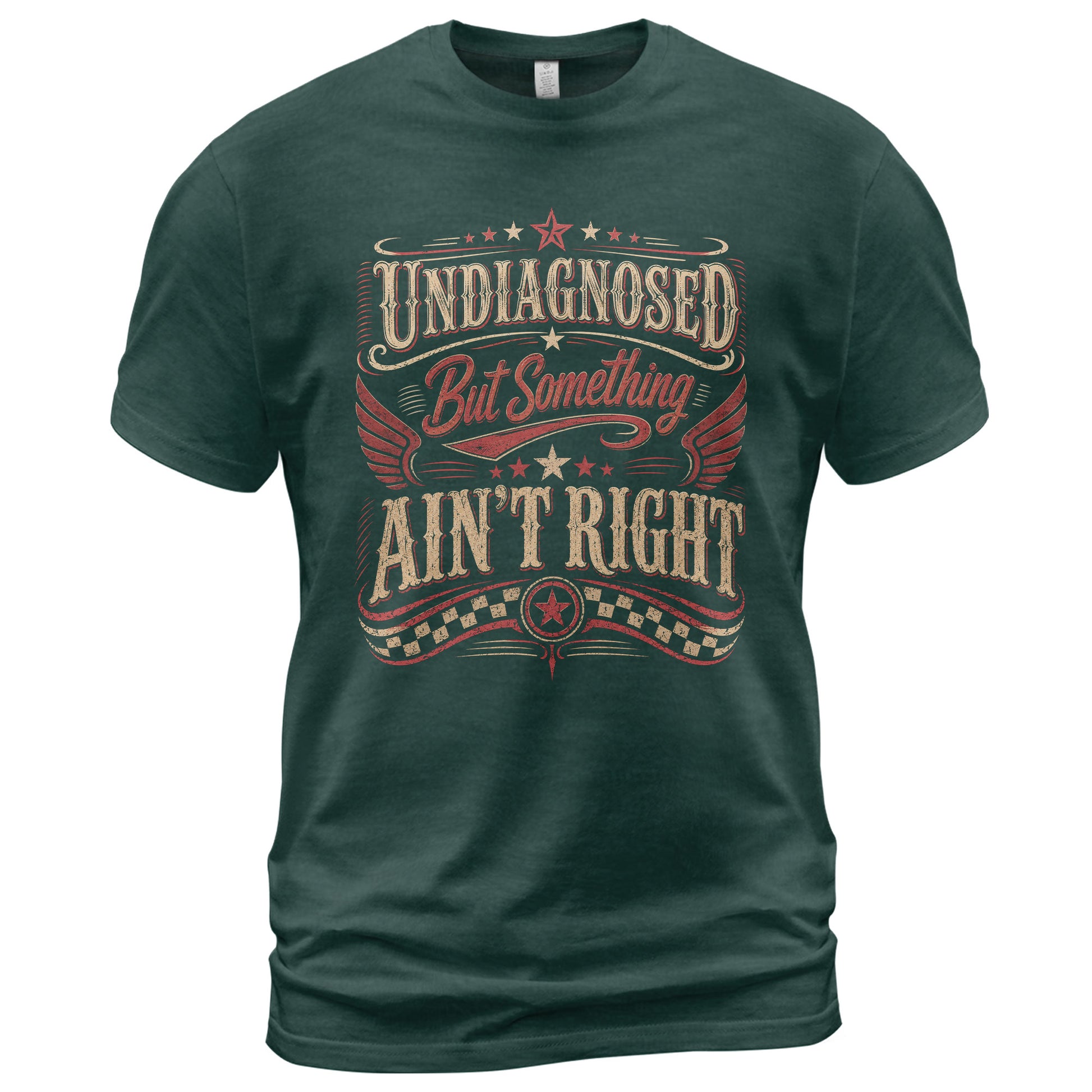 Undiagnosed But Something Ain't Right Tshirt - Vintage Chronic Illness Awareness Tee - Rust Field Wear