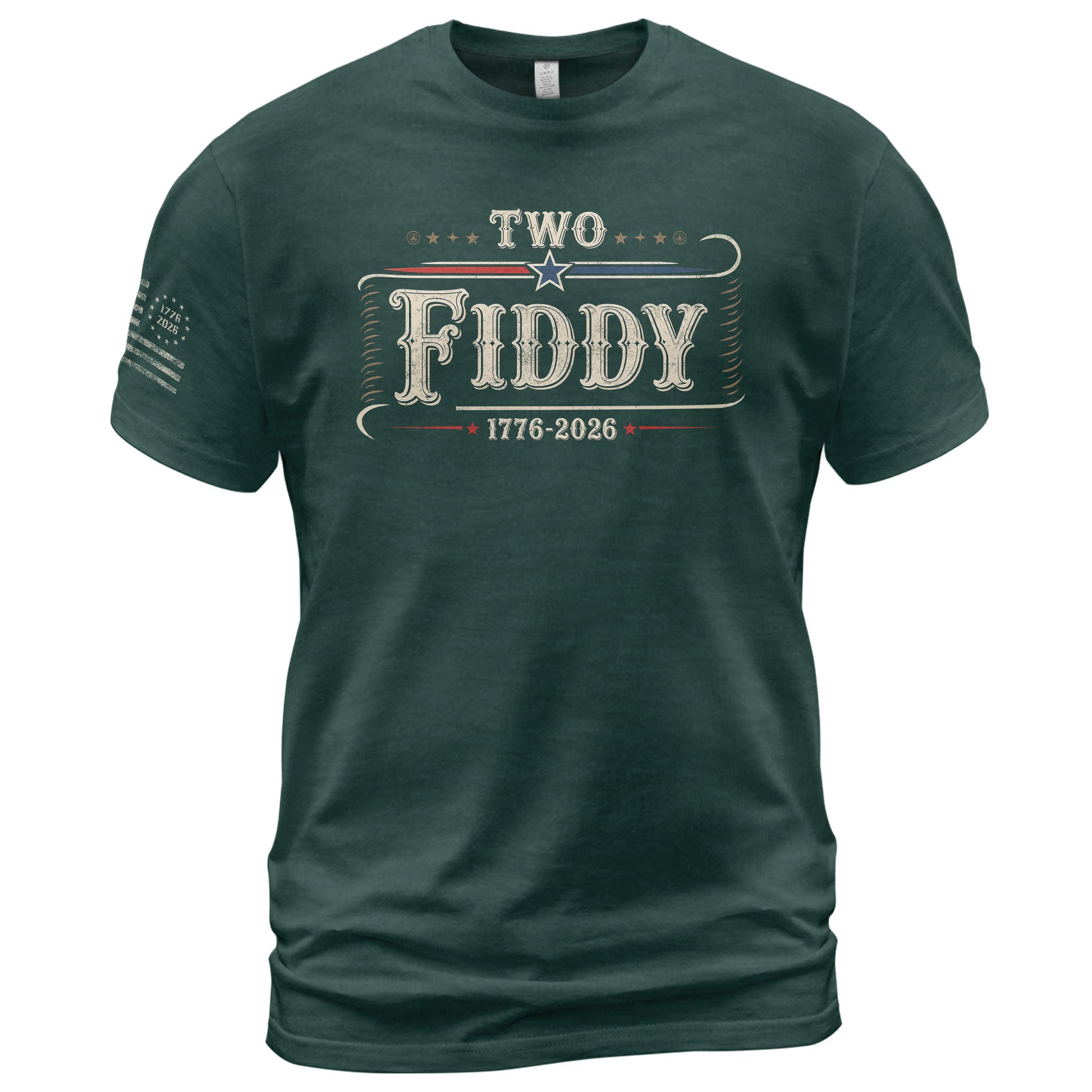 Patriotic Two Fiddy 1776-2026 Shirt - Classic American Anniversary Graphic Style - Rust Field Wear