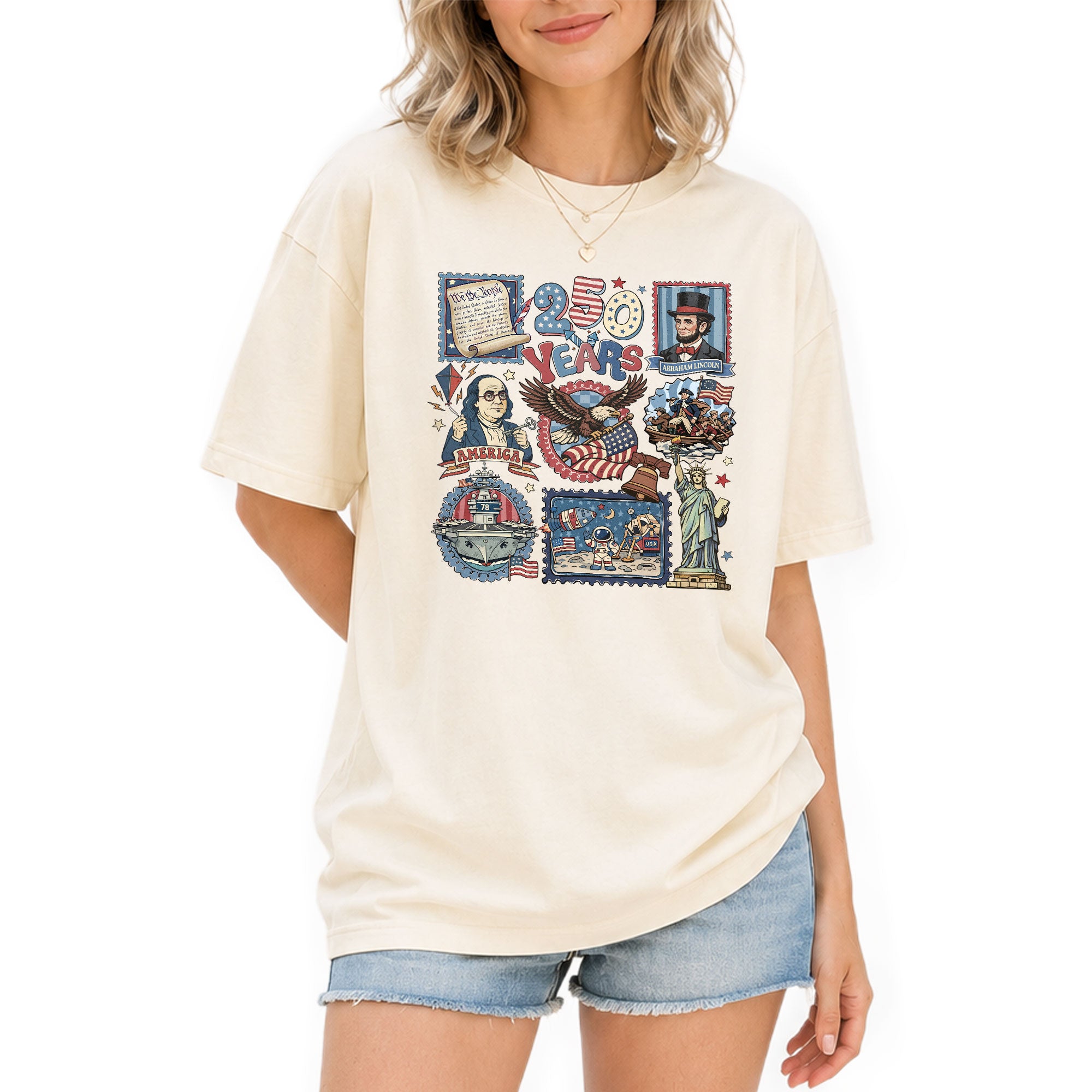 USA 250th Anniversary Shirt 1776-2026 - Vintage 250 Years of Freedom Patriotic Retro Tee - Rust Field Wear