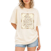 Be Still And Know Shirt Nautical Rope Coastal Beach Christian Psalm 46 10 Graphic Tee - Rust Field Wear