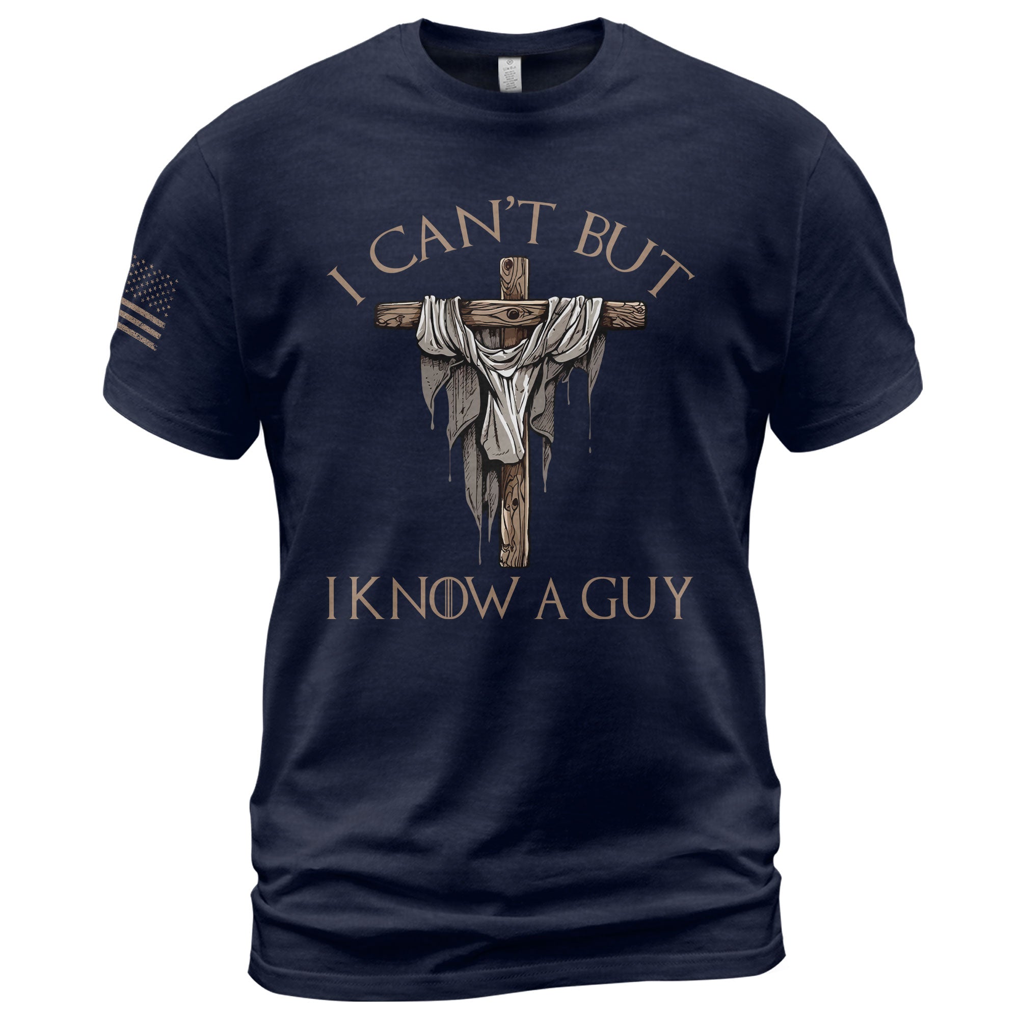 My Strength Is In Him "I Know A Guy"" Jesus ", Christian Tee Shirts - Faith Shirts for Men - Rust Field Wear