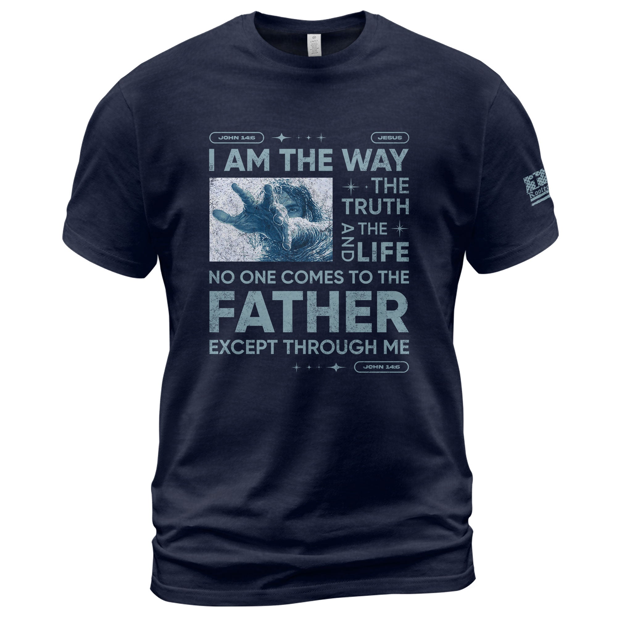 I Am the Way John 14:6 - Christian Shirts for Men, Faith Based Christian Tee Shirts - Rust Field Wear