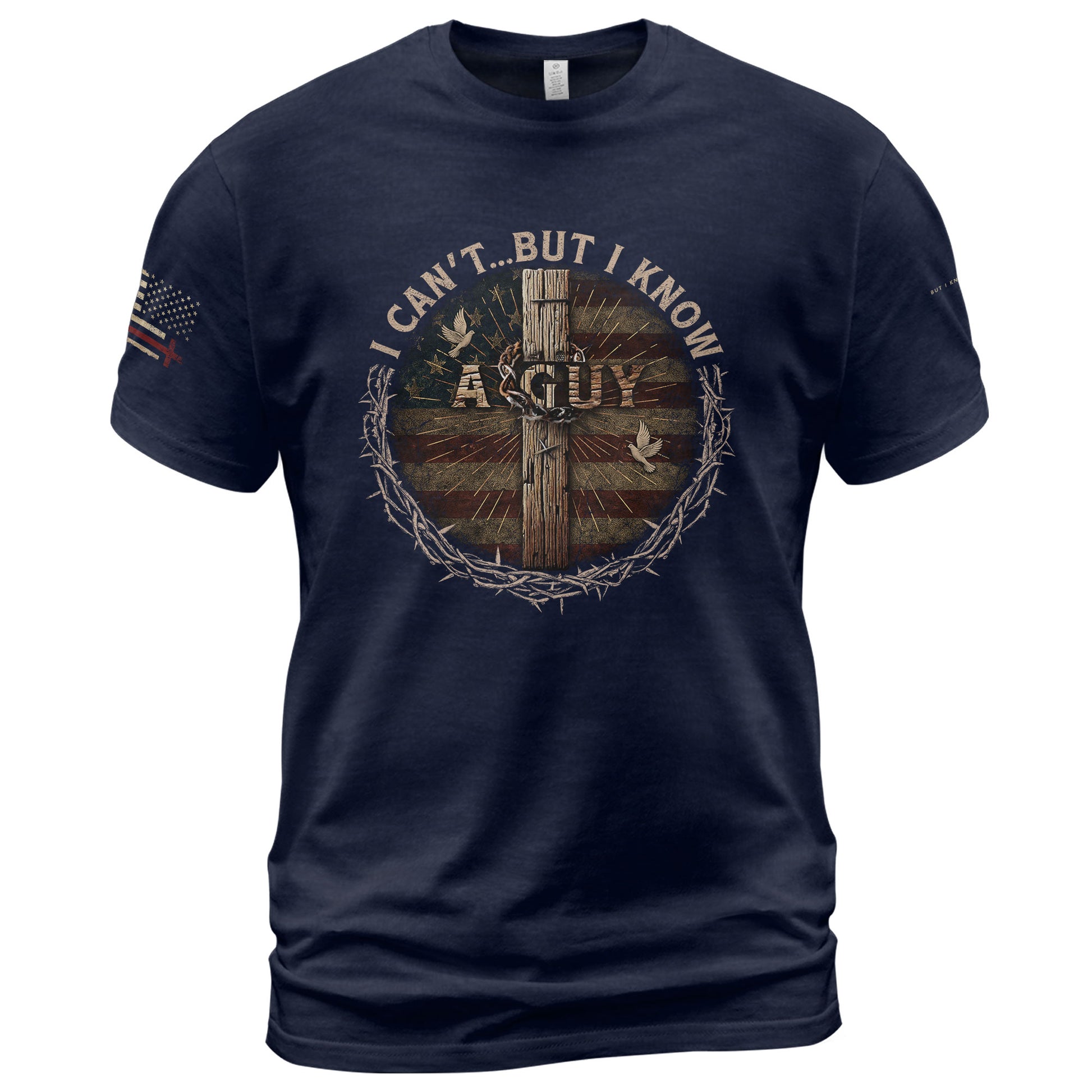Not Me, But I Know Who Can Jesus Is My Strength, Christian Tee Shirts - Faith Shirts for Men - Rust Field Wear