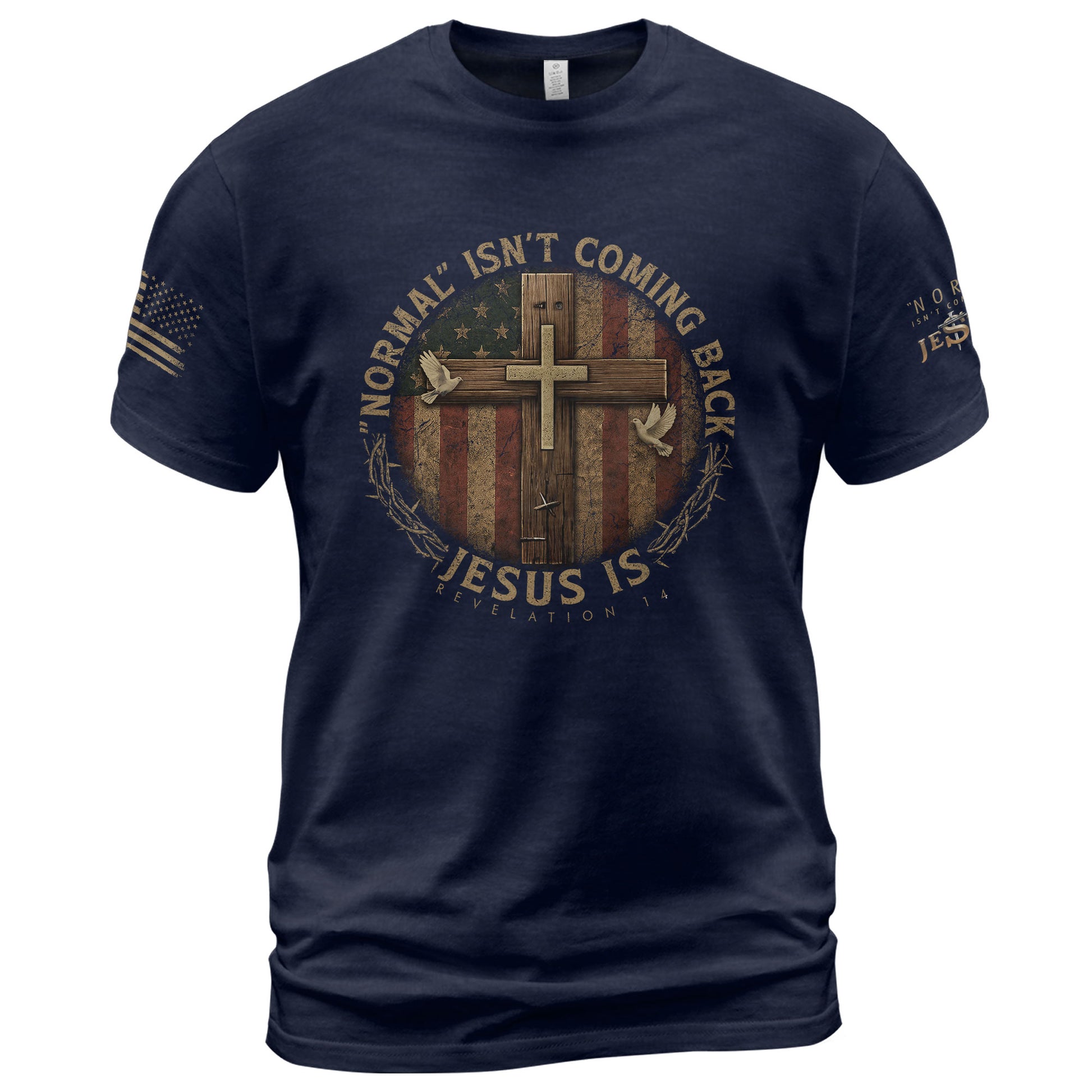 Normal Isn't Coming Back, Christian Shirts for Men - Christian Tee Shirts - Rust Field Wear