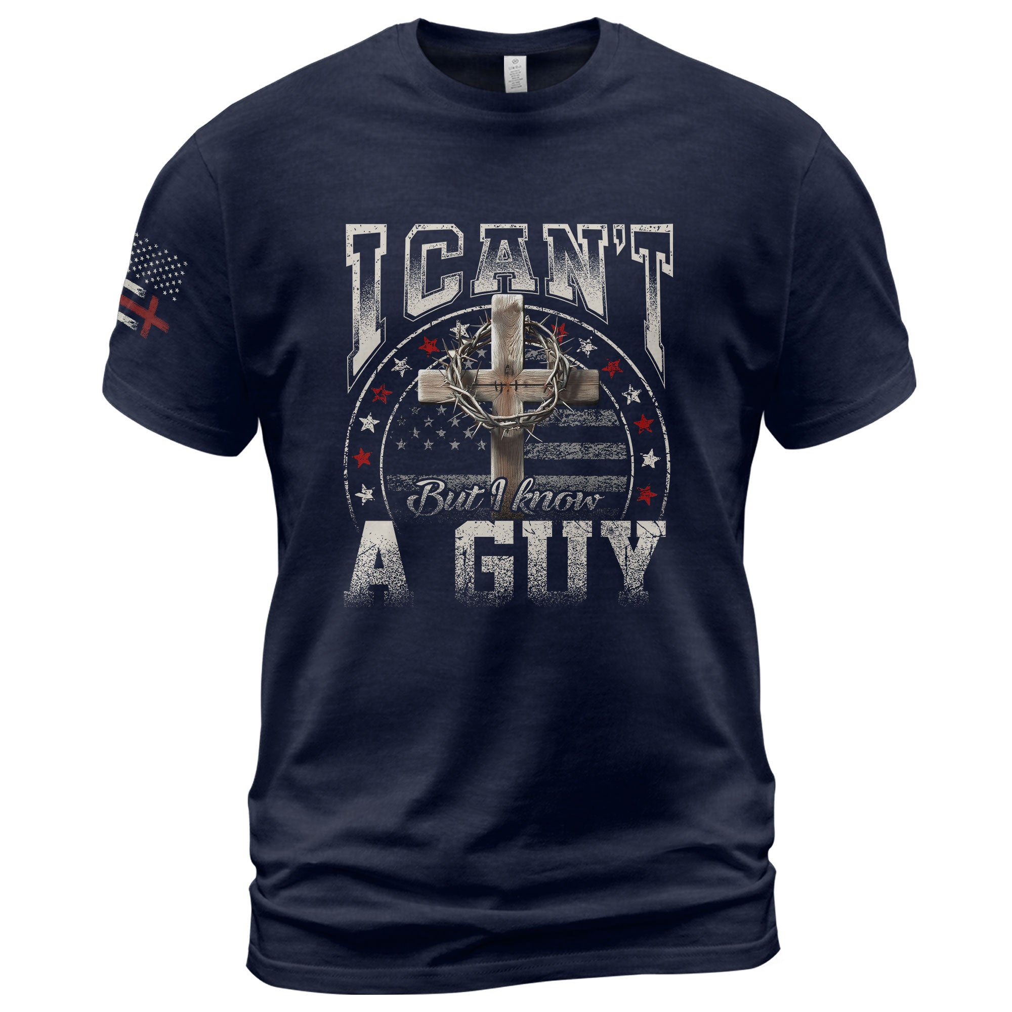 Christian Shirts for Men - I Can’t But I Know A Guy Christian, Christian Tee Shirts - Rust Field Wear