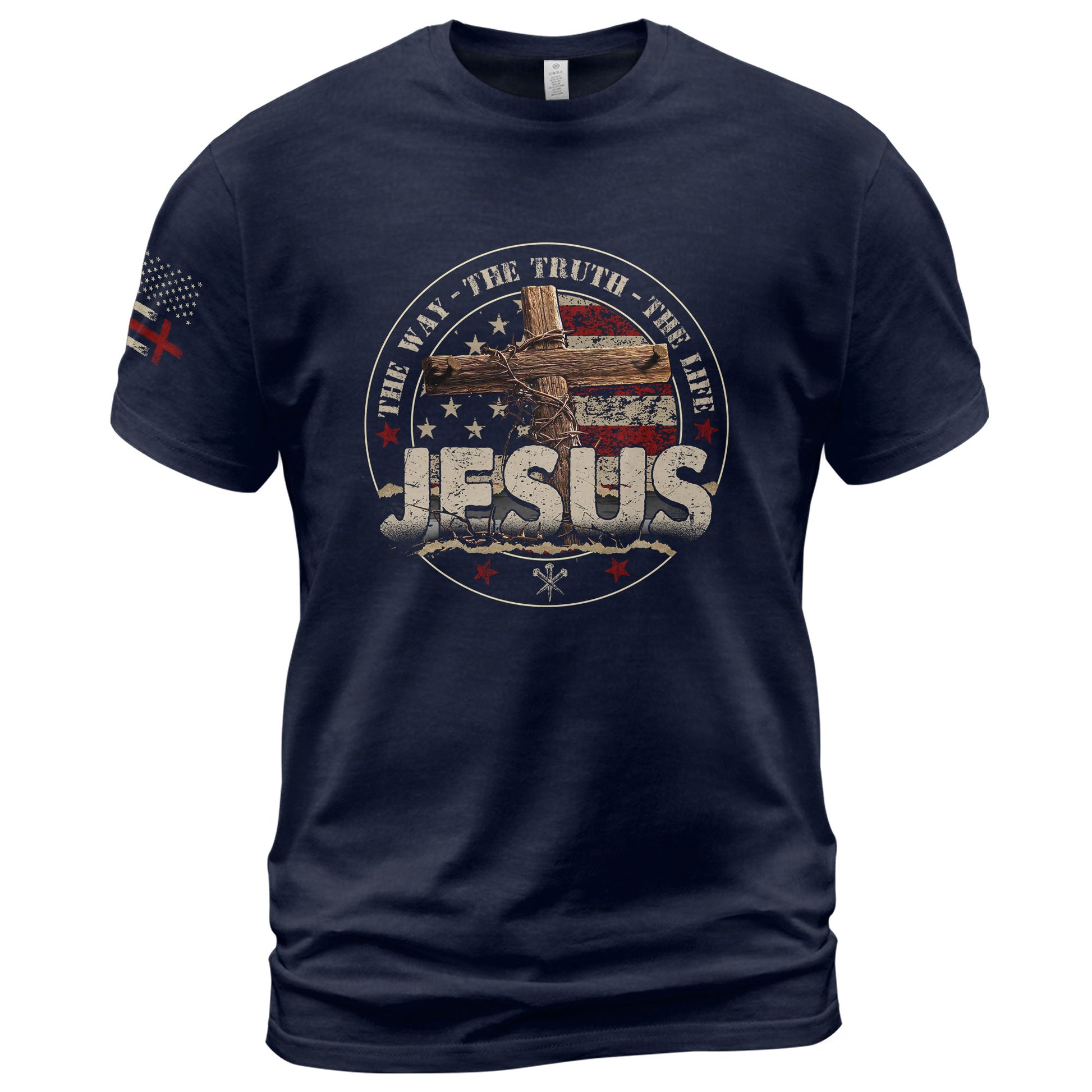The Way, The Truth, The Life Jesus Is the Only Way - Christian Tee Shirts, Christian Shirts for Men - Rust Field Wear