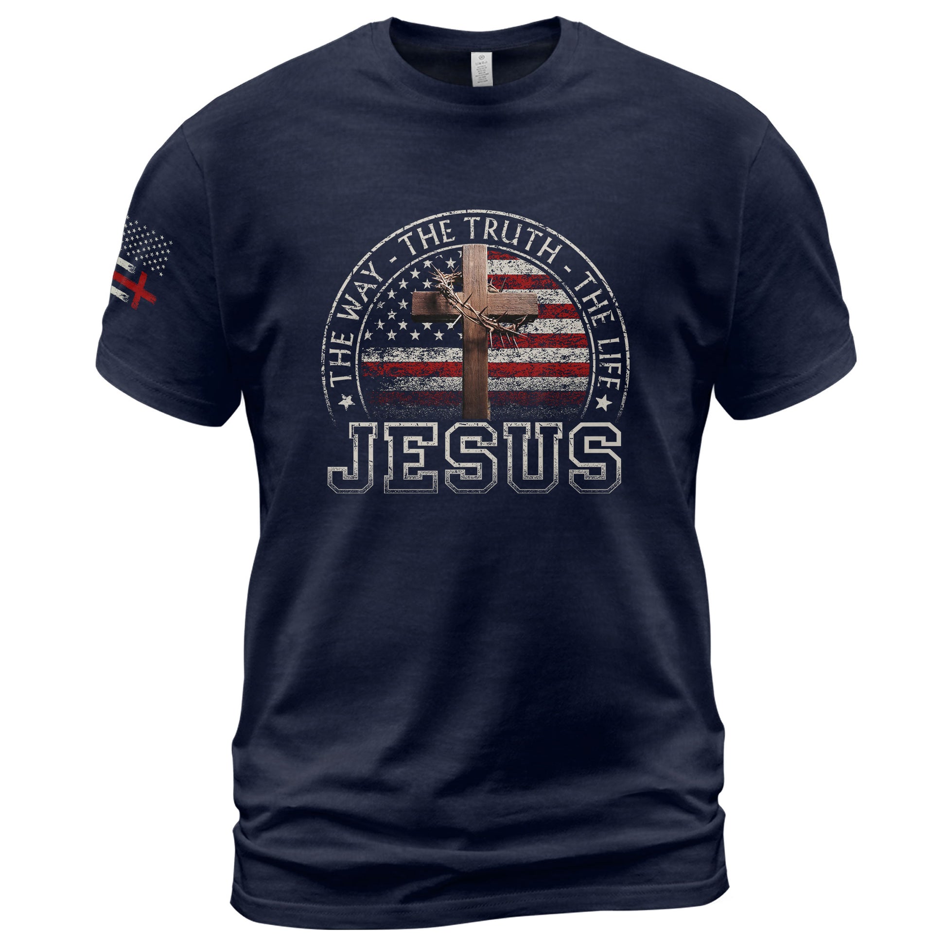 The Way. The Truth. The Life. Jesus - Christian Tee Shirts, Christian Shirts for Men - Rust Field Wear