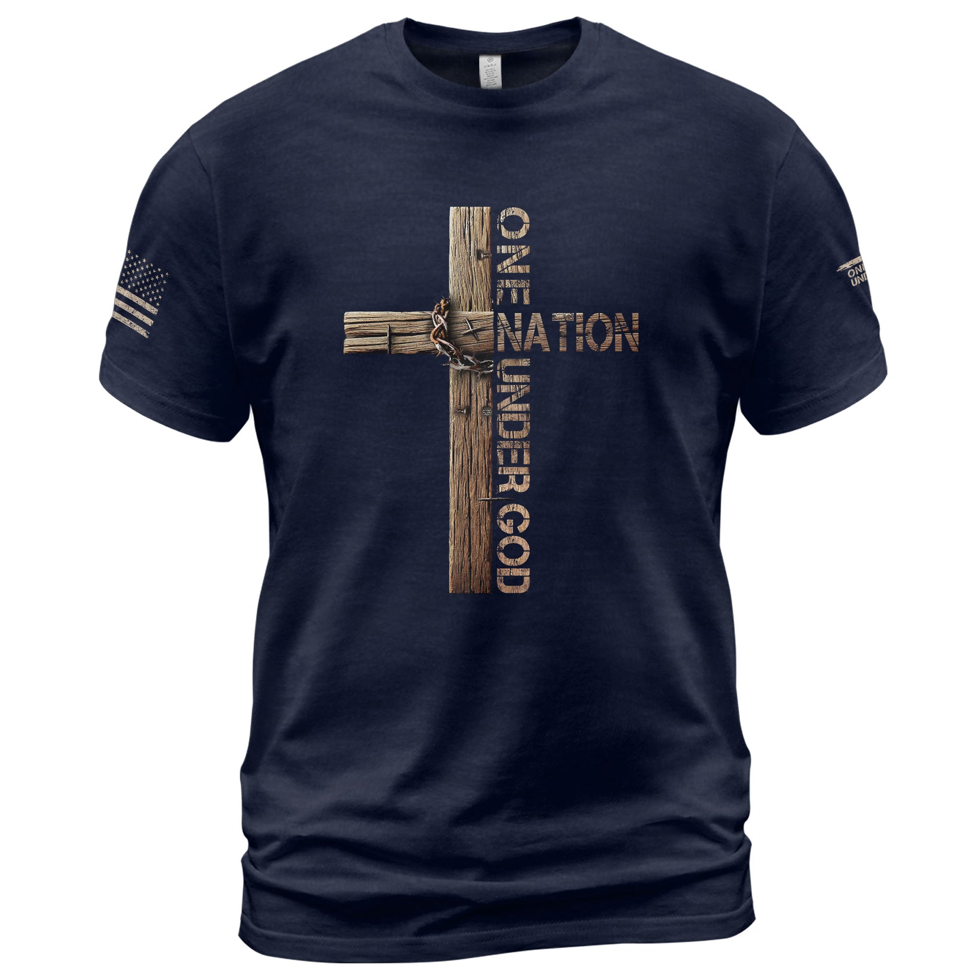 Under God We Stand - Christian Tee Shirts, Christian Shirts for Men - Rust Field Wear