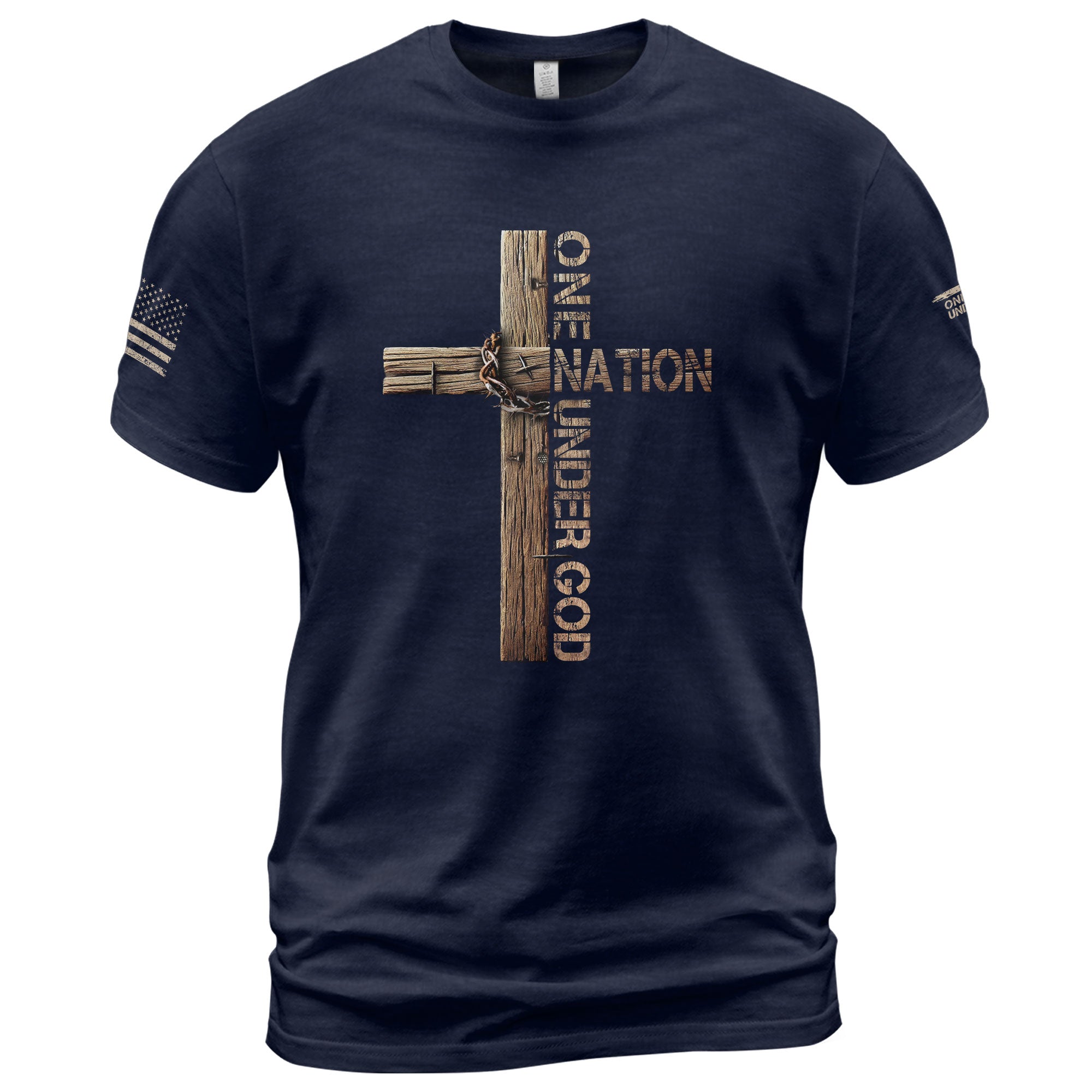 Under God We Stand - Christian Tee Shirts, Christian Shirts for Men - Rust Field Wear