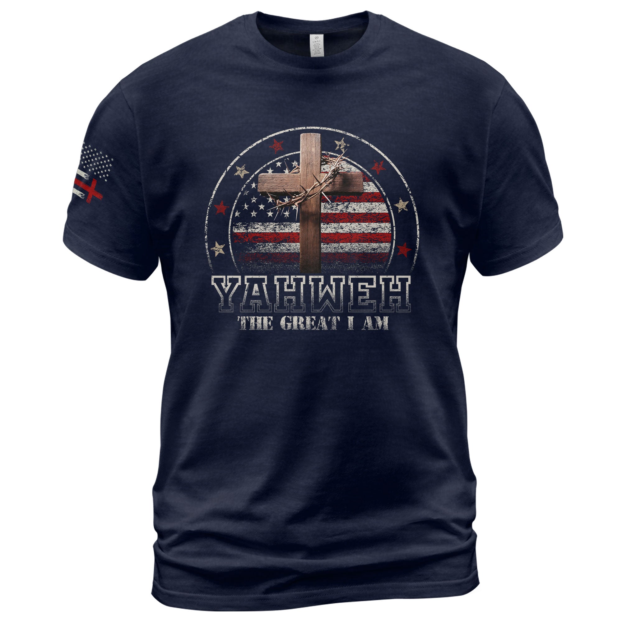 Yahweh The Great I Am, Christian Tee Shirts - Faith Shirts for Men - Rust Field Wear
