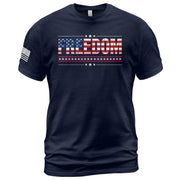 Patriotic T Shirts, Freedom American Flag Stars and Stripes Patriotic - Freedom Shirts for Men - Rust Field Wear