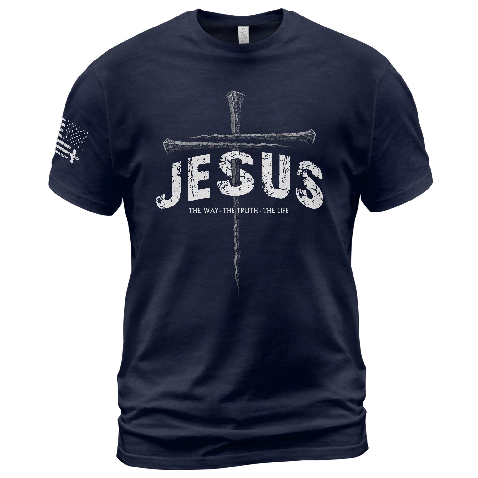 Jesus Cross Christian The Way, The Truth, The Life - Christian Tee Shirts, Christian Shirts for Men - Rust Field Wear