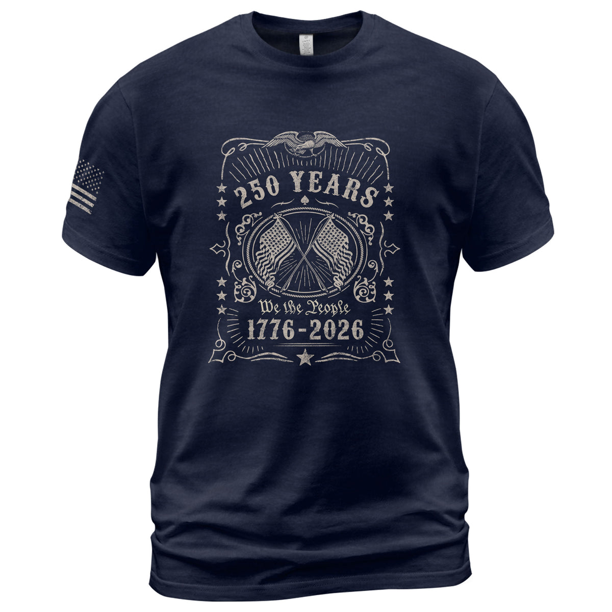 250 Years We The People Shirt – Vintage American Crest 1776–2026 Tee - Rust Field Wear