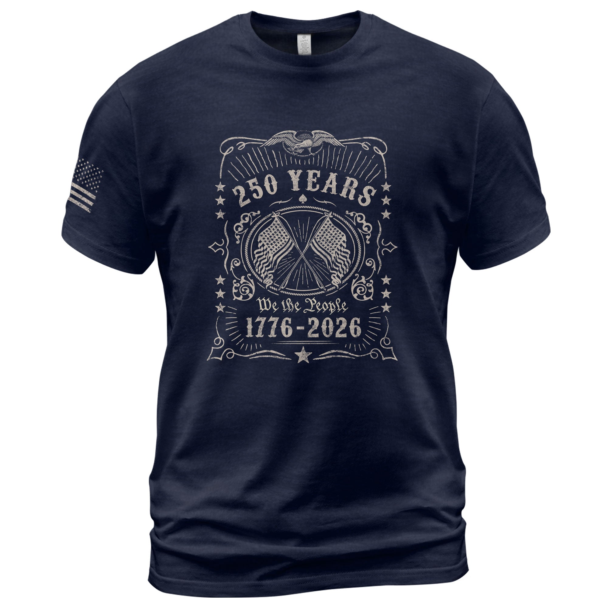 250 Years We The People Shirt – Vintage American Crest 1776–2026 Tee - Rust Field Wear