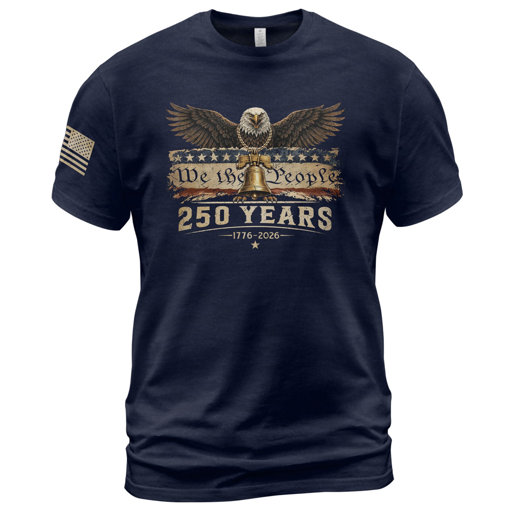 USA 250th Anniversary 250 Years Shirt 1776-2026 American Eagle Liberty Bell We The People - Rust Field Wear