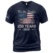 We The People 250 Years Shirt – USA Flag Independence 1776–2026 Tee - Rust Field Wear