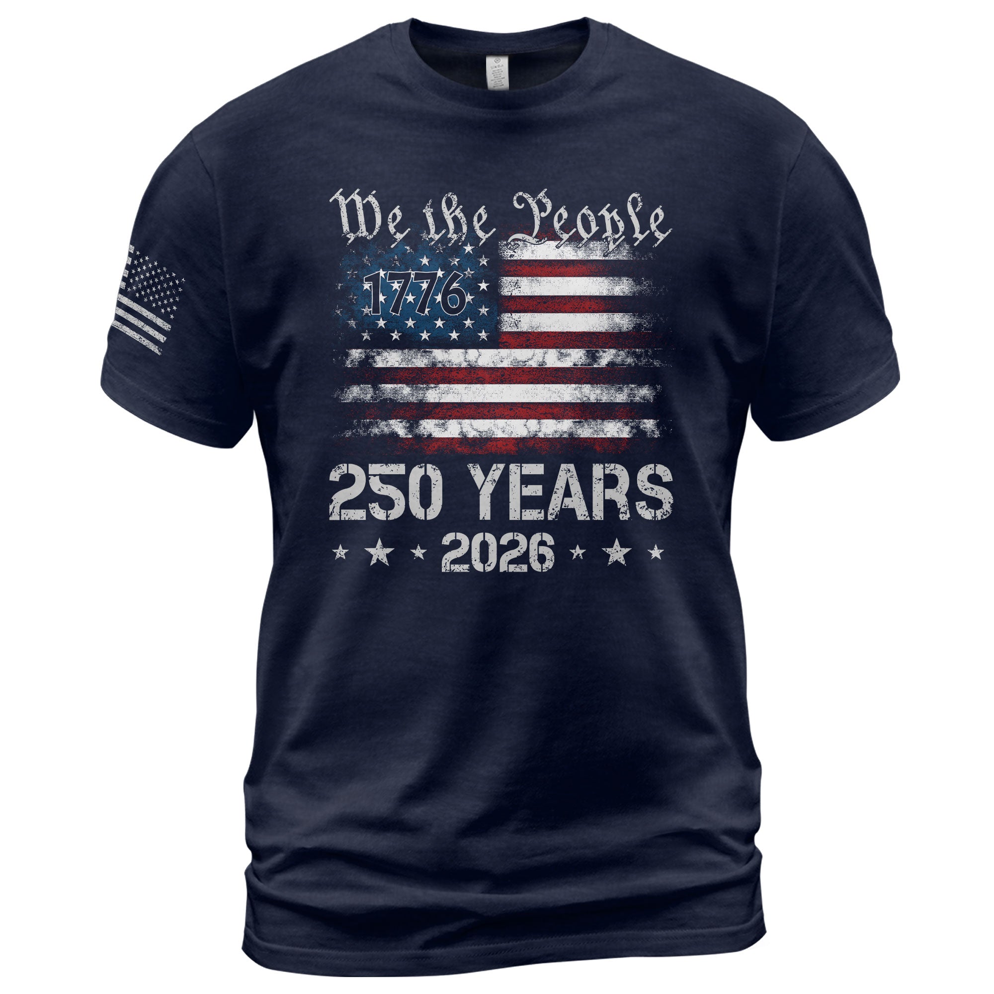 We The People 250 Years Shirt – USA Flag Independence 1776–2026 Tee - Rust Field Wear